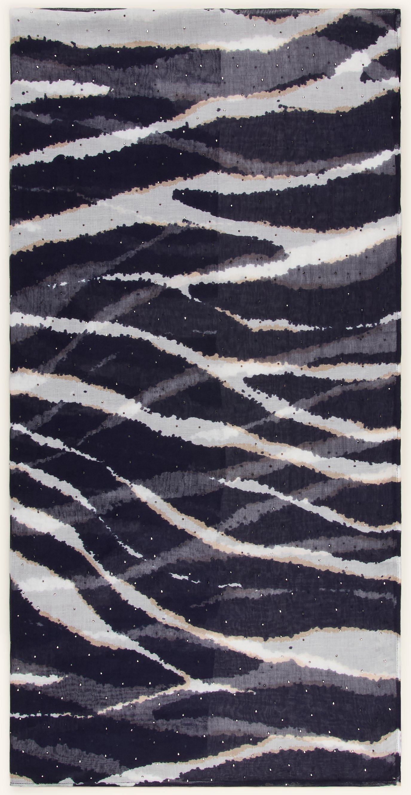 Monari Schal Mit Schmucksteinen blau