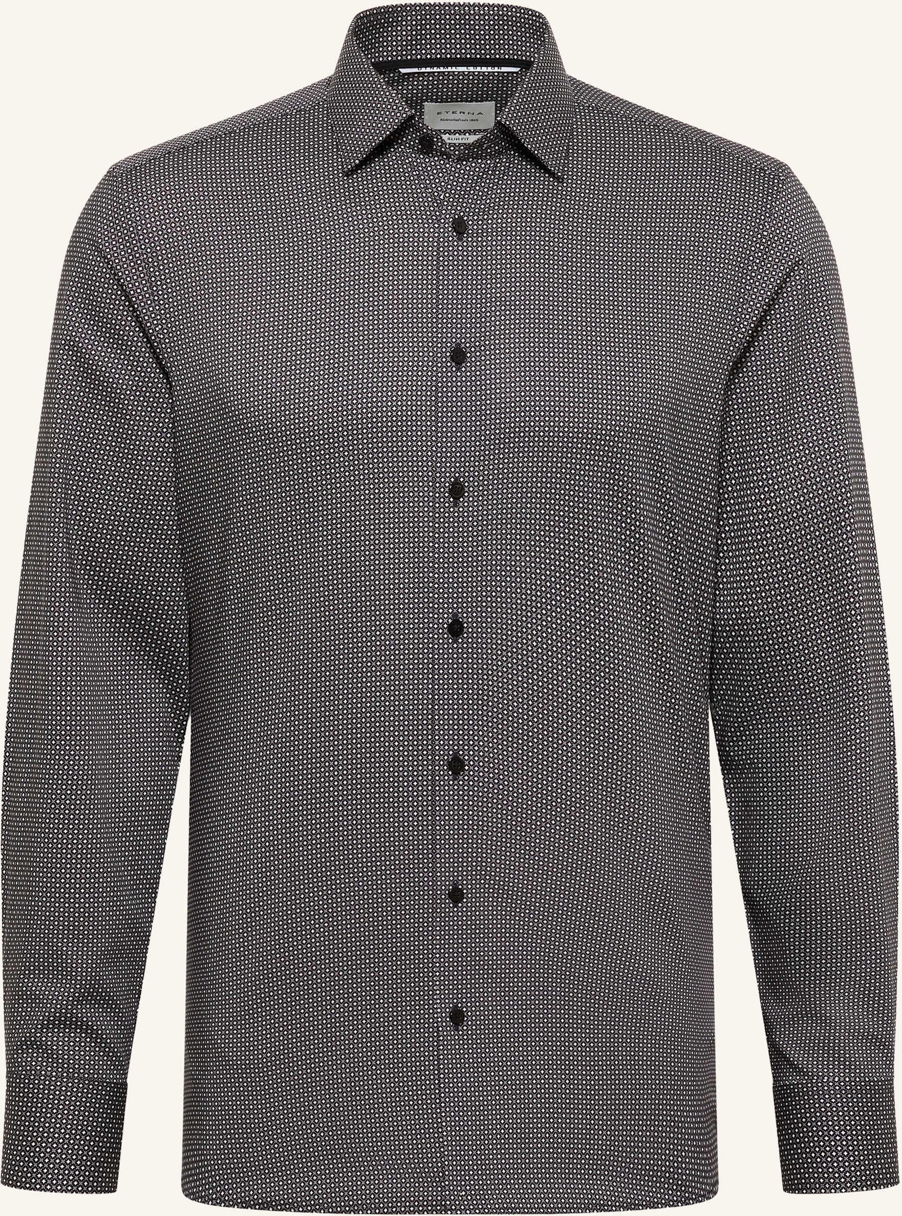 Eterna Hemd Slim Fit grau