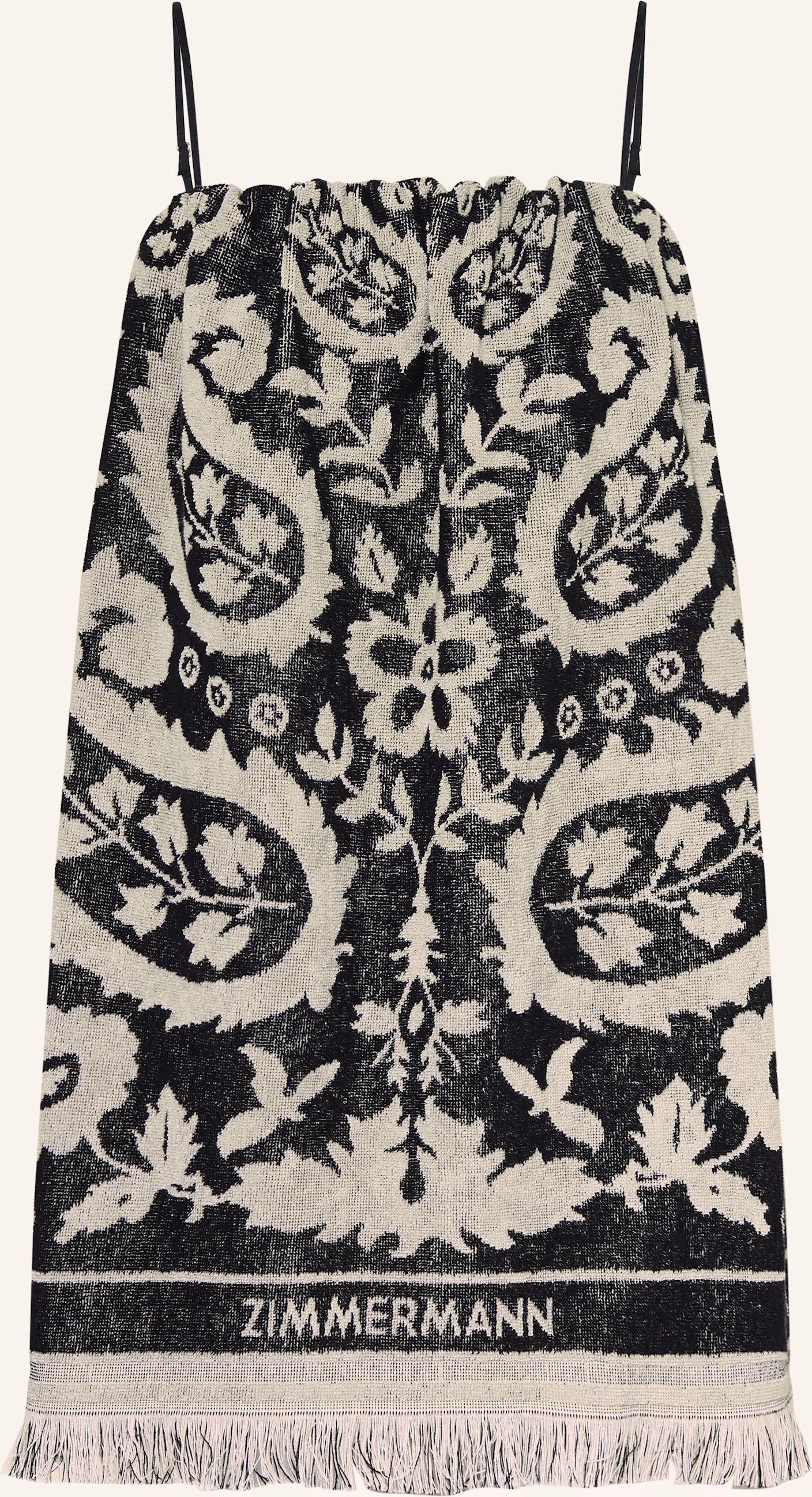 Thumbnail - Zimmermann Off-Shoulder-Kleid Rhiannon Aus Frottee schwarz