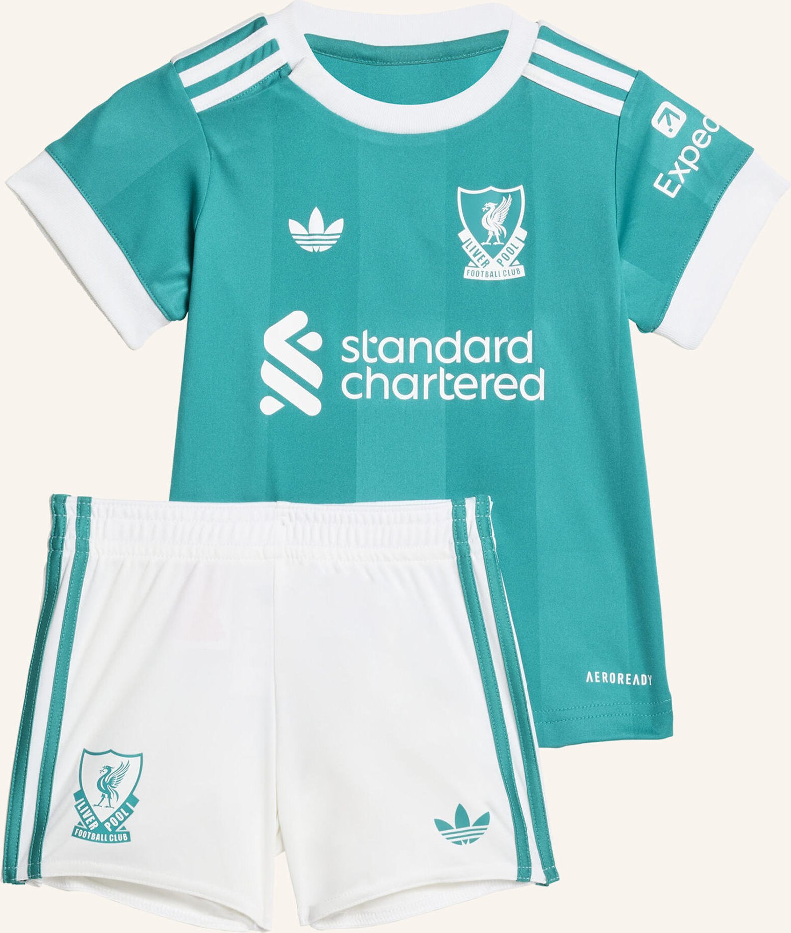 Adidas Fc Liverpool 25/26 Kids Ausweichausrüstung gruen