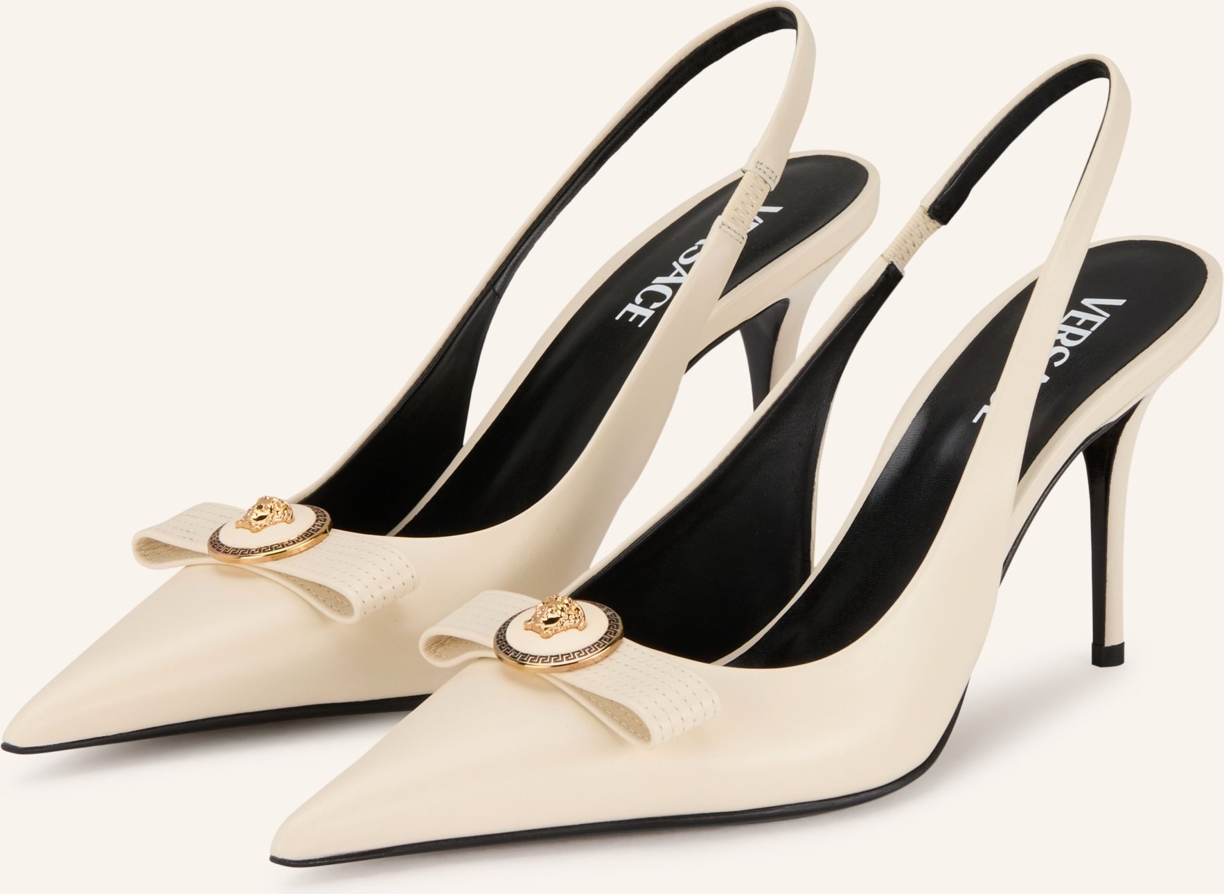 Versace Slingpumps weiss
