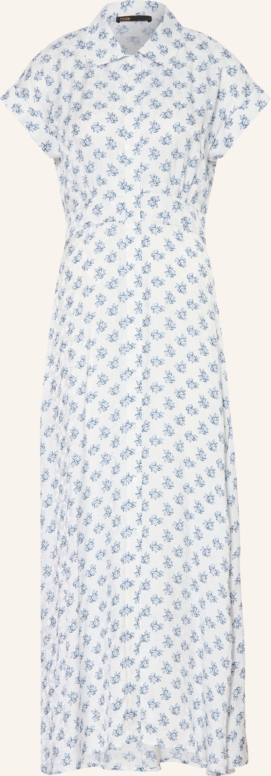 Maje Hemdblusenkleid blau