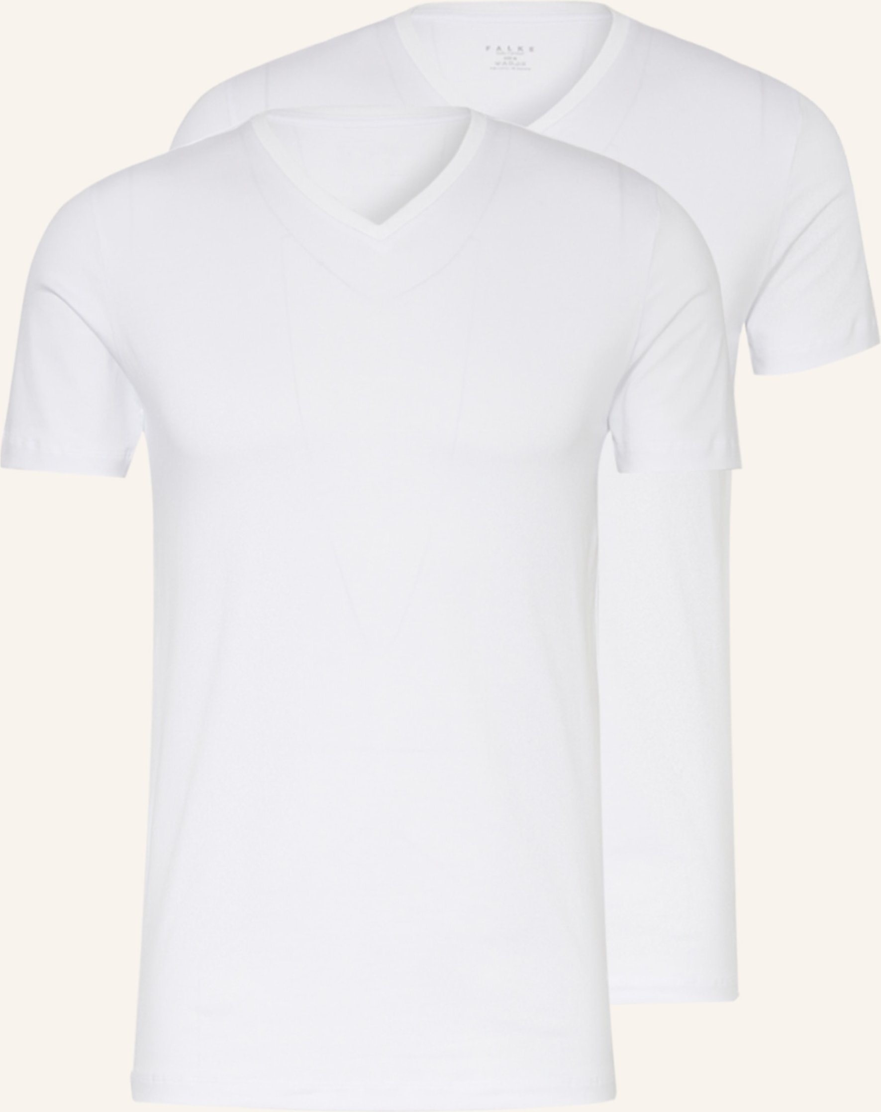 Thumbnail - Falke 2er-Pack V-Shirts Daily Comfort weiss