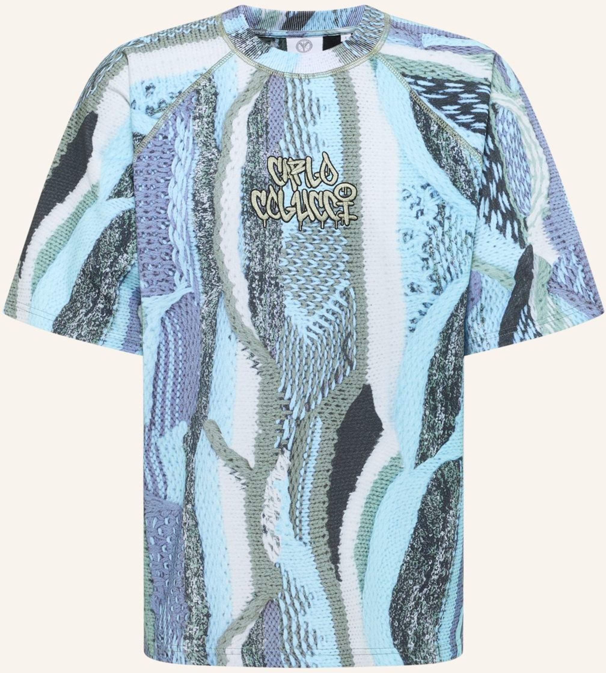 Carlo Colucci Oversize T-Shirt - Zoom In Ettori blau