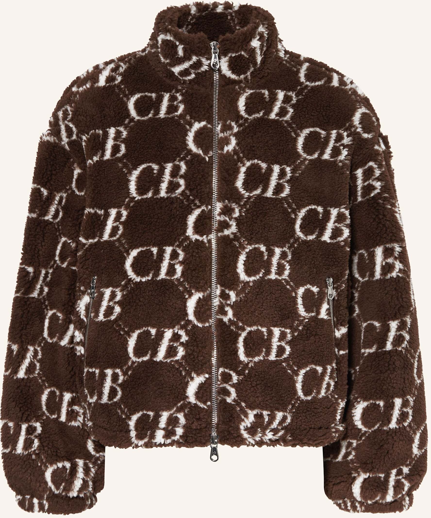 Cole Buxton Teddyfell-Jacke braun