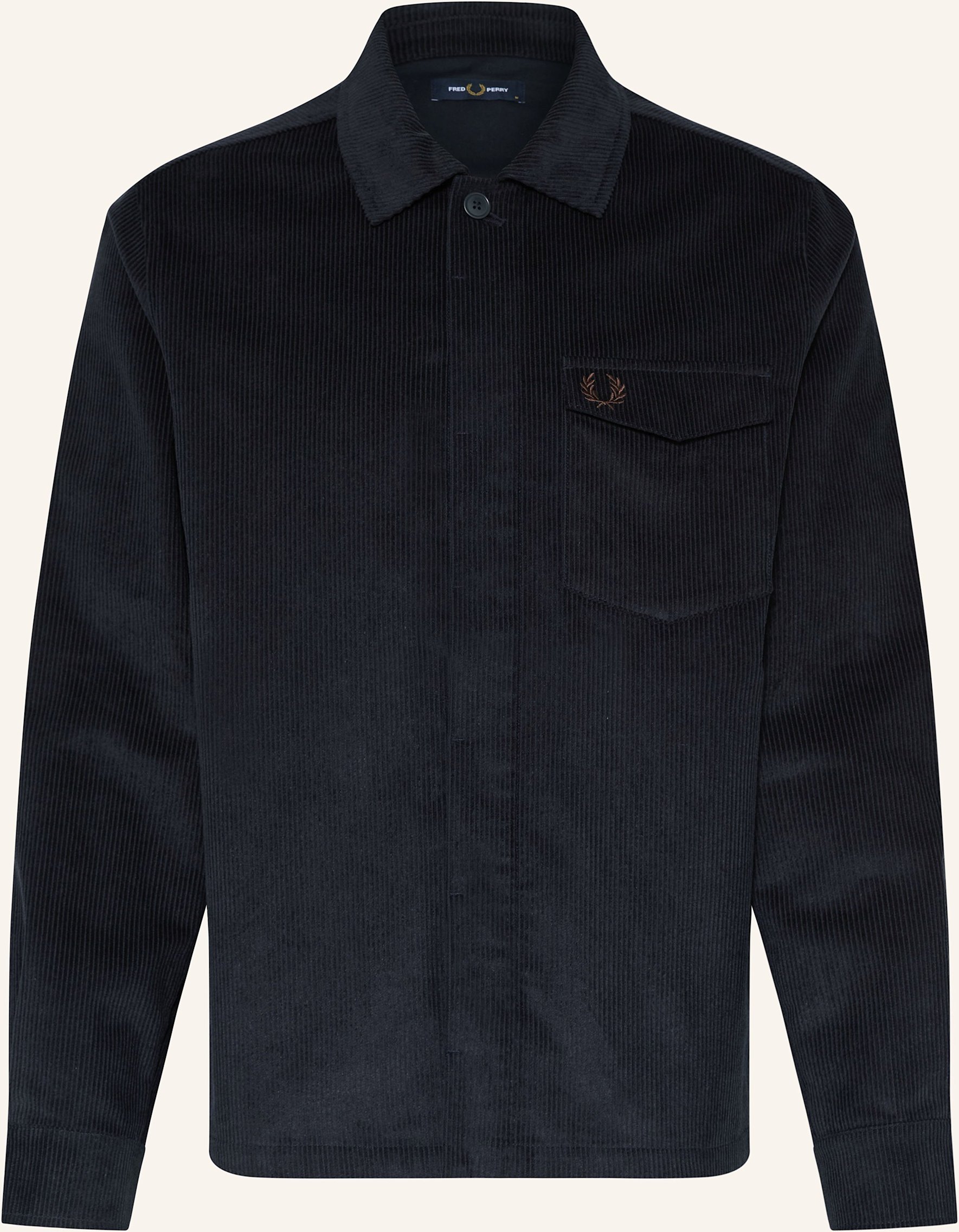 Fred Perry Cord-Overjacket blau