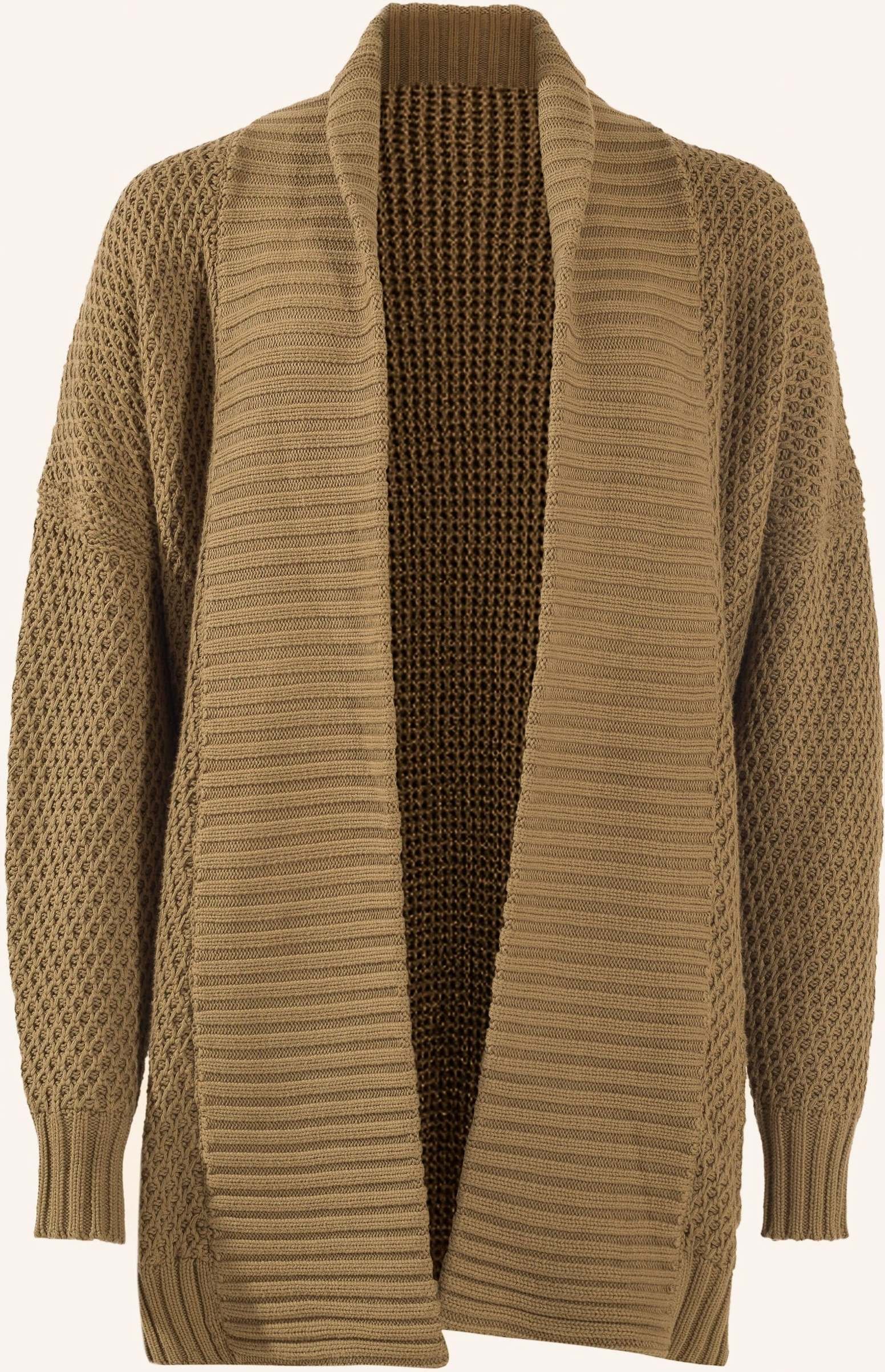 Adlysh Strickcardigan Mit Gürtel braun