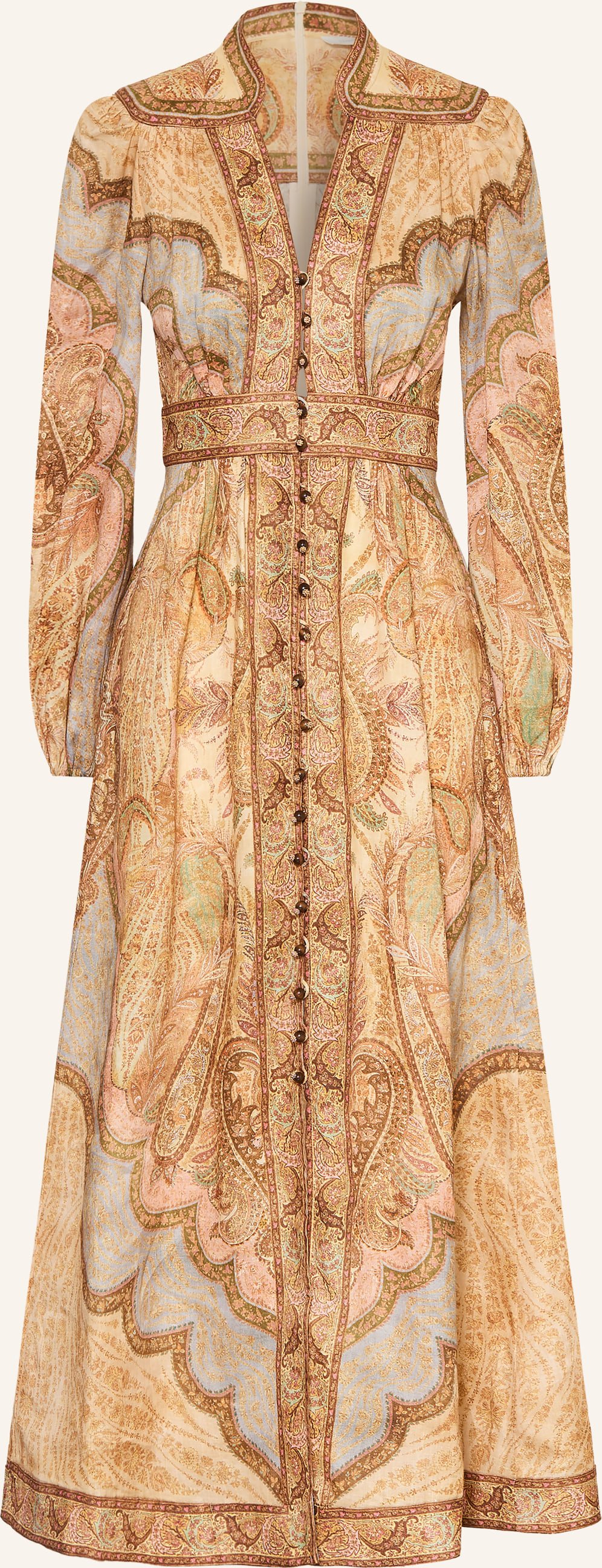 Zimmermann Leinenkleid Wanderlust beige