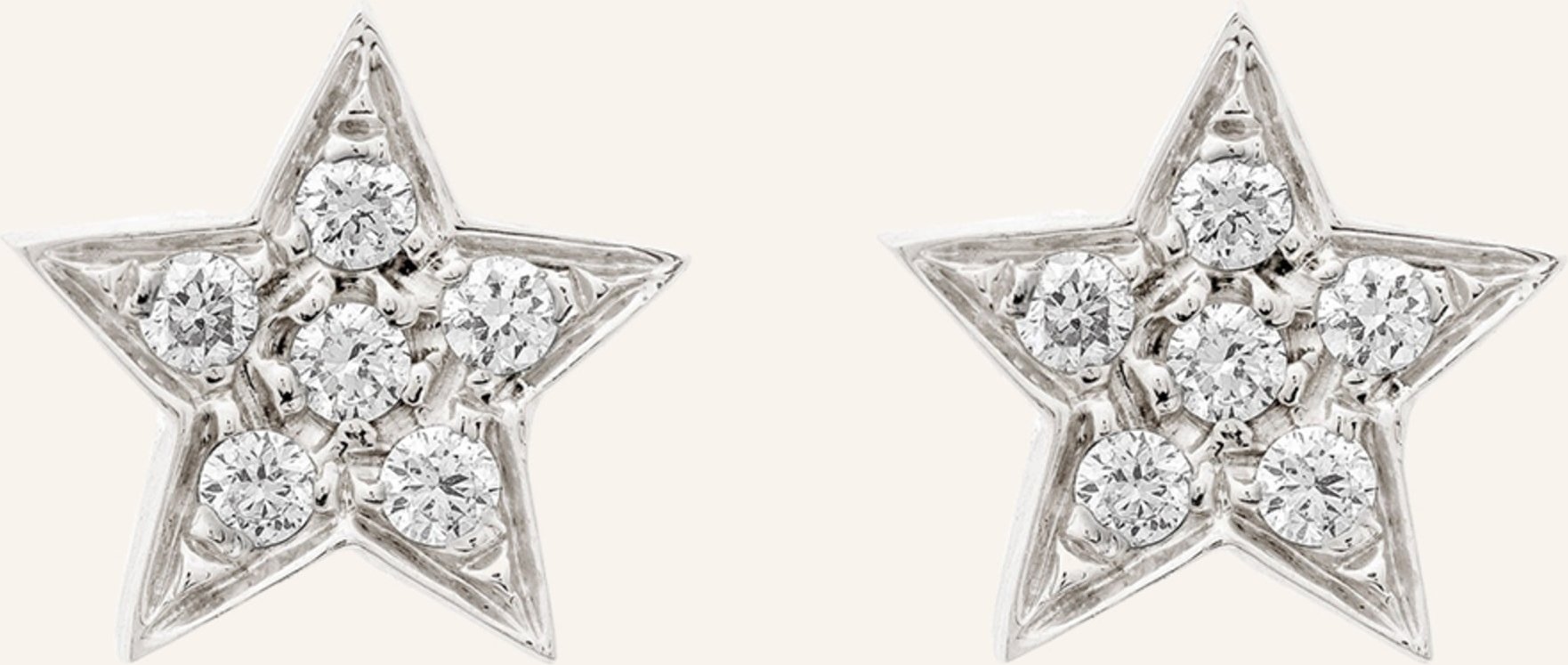 Cada Ohrstecker Tiny Star silber