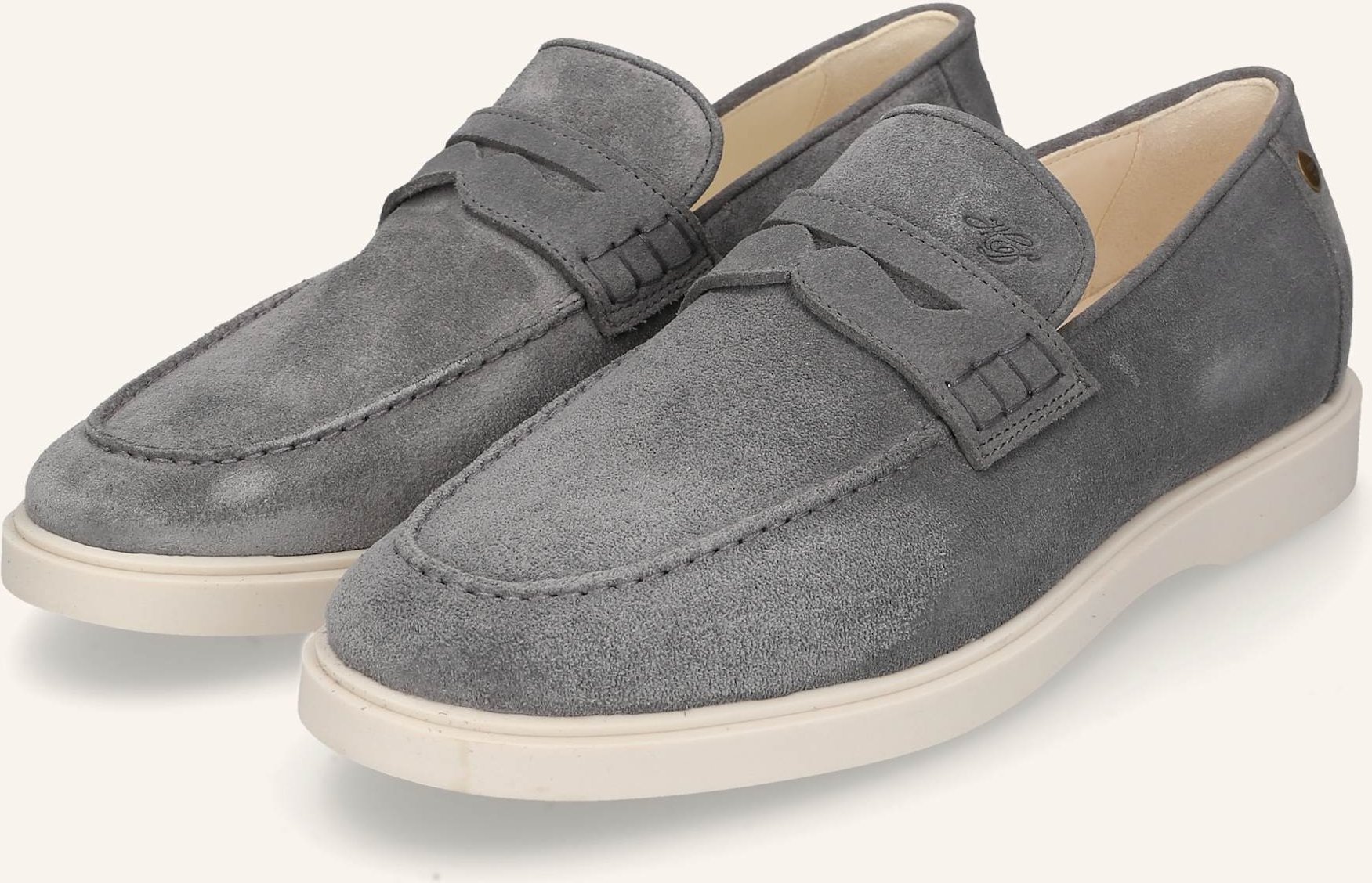 Heinrich Dinkelacker Loafer Genua Penny Loafer V grau