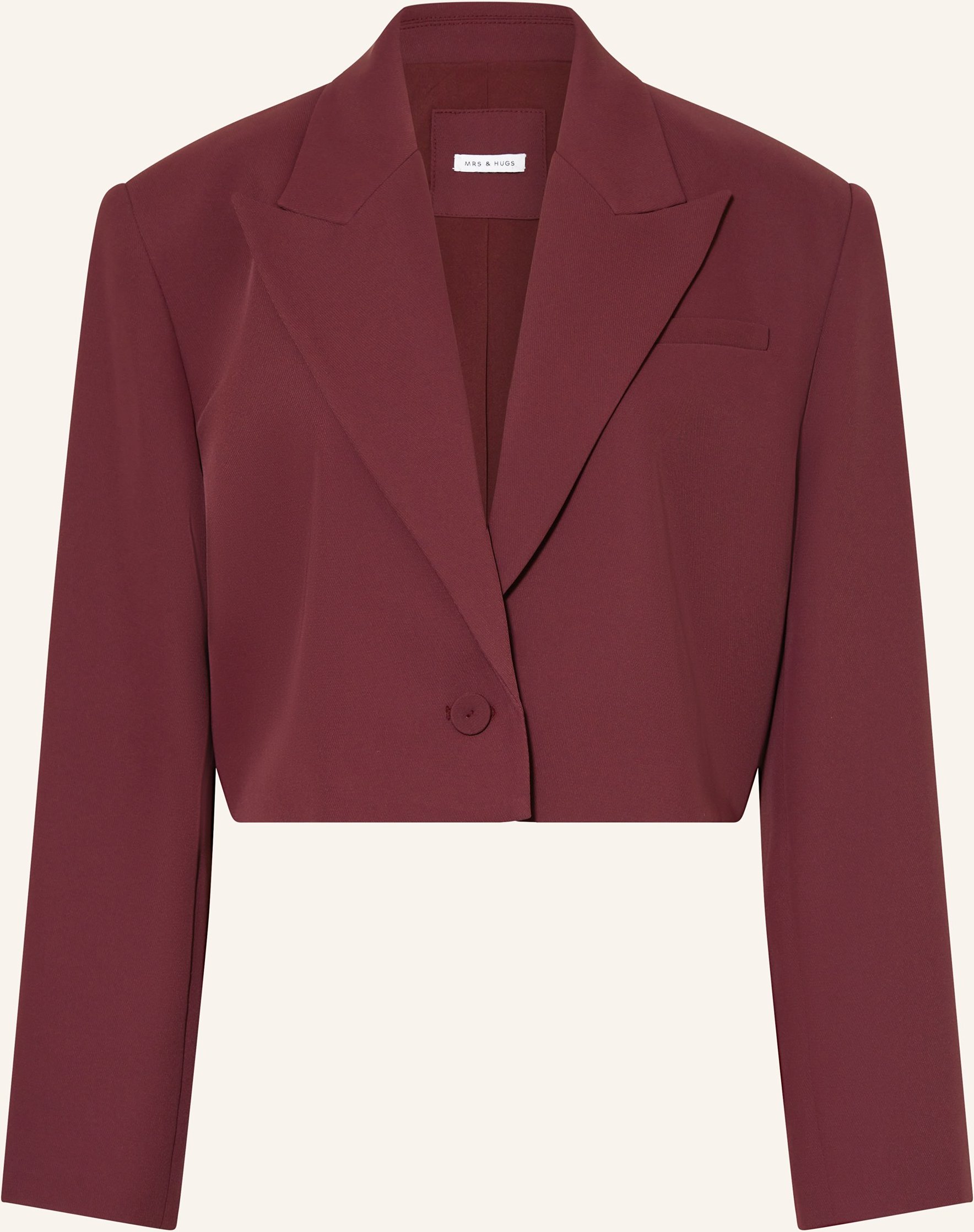 Mrs & Hugs Cropped-Blazer rot