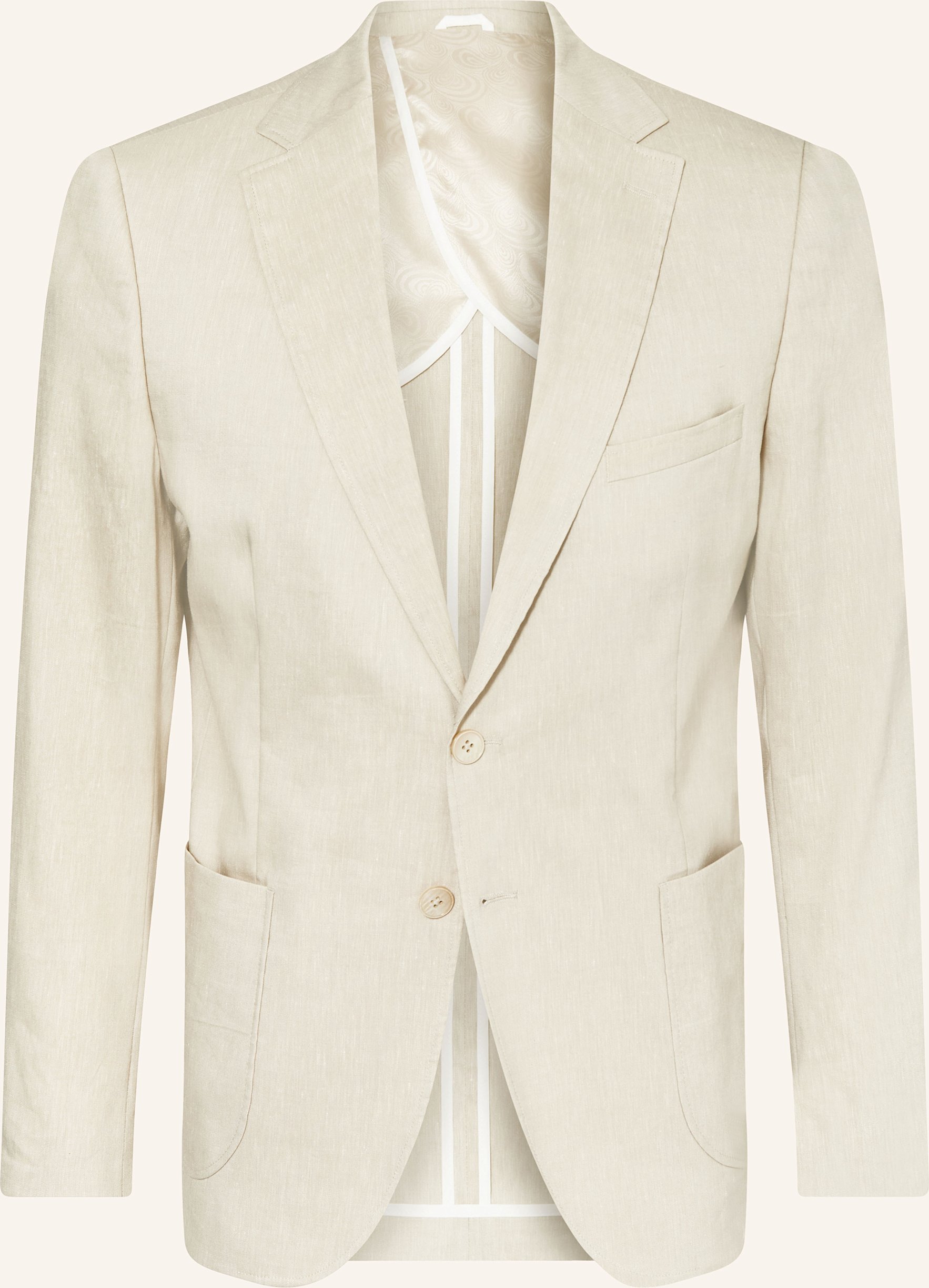 Paul Anzugsakko Extra Slim Fit Mit Leinen beige