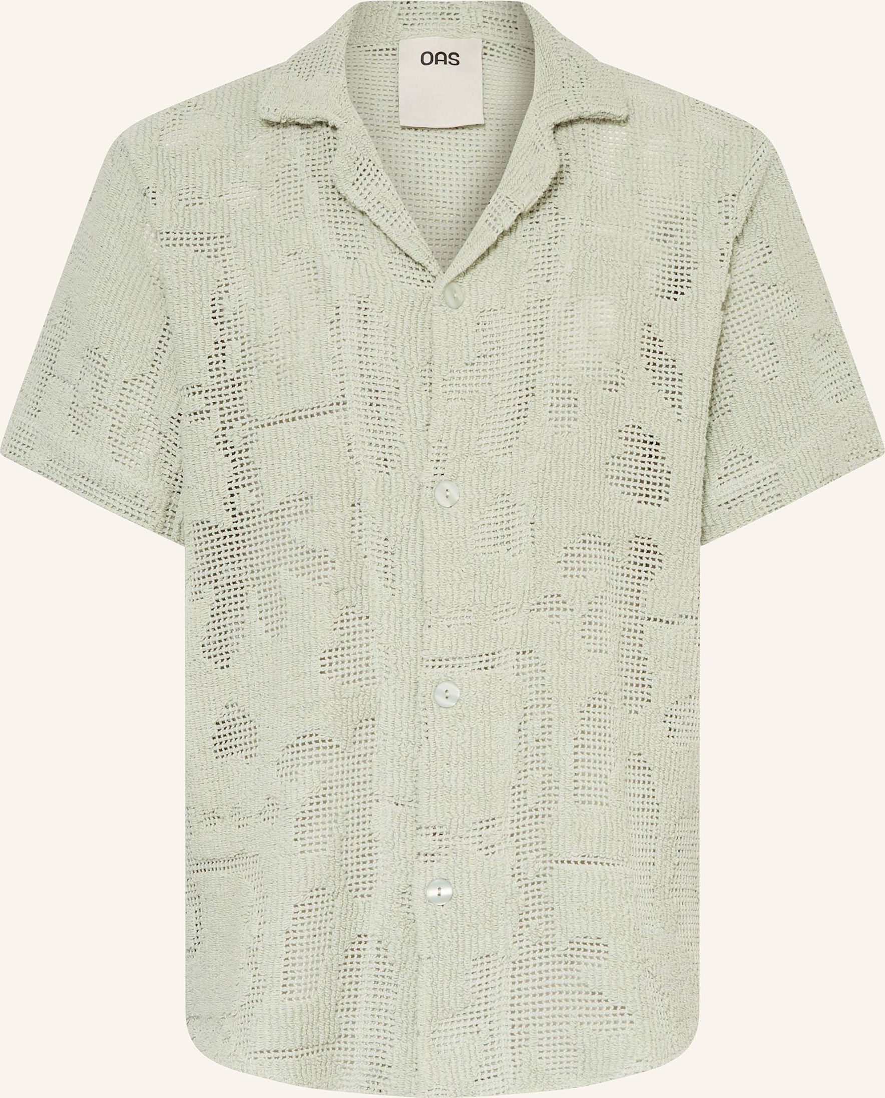 Oas Resorthemd Galbanum Comfort Fit gruen