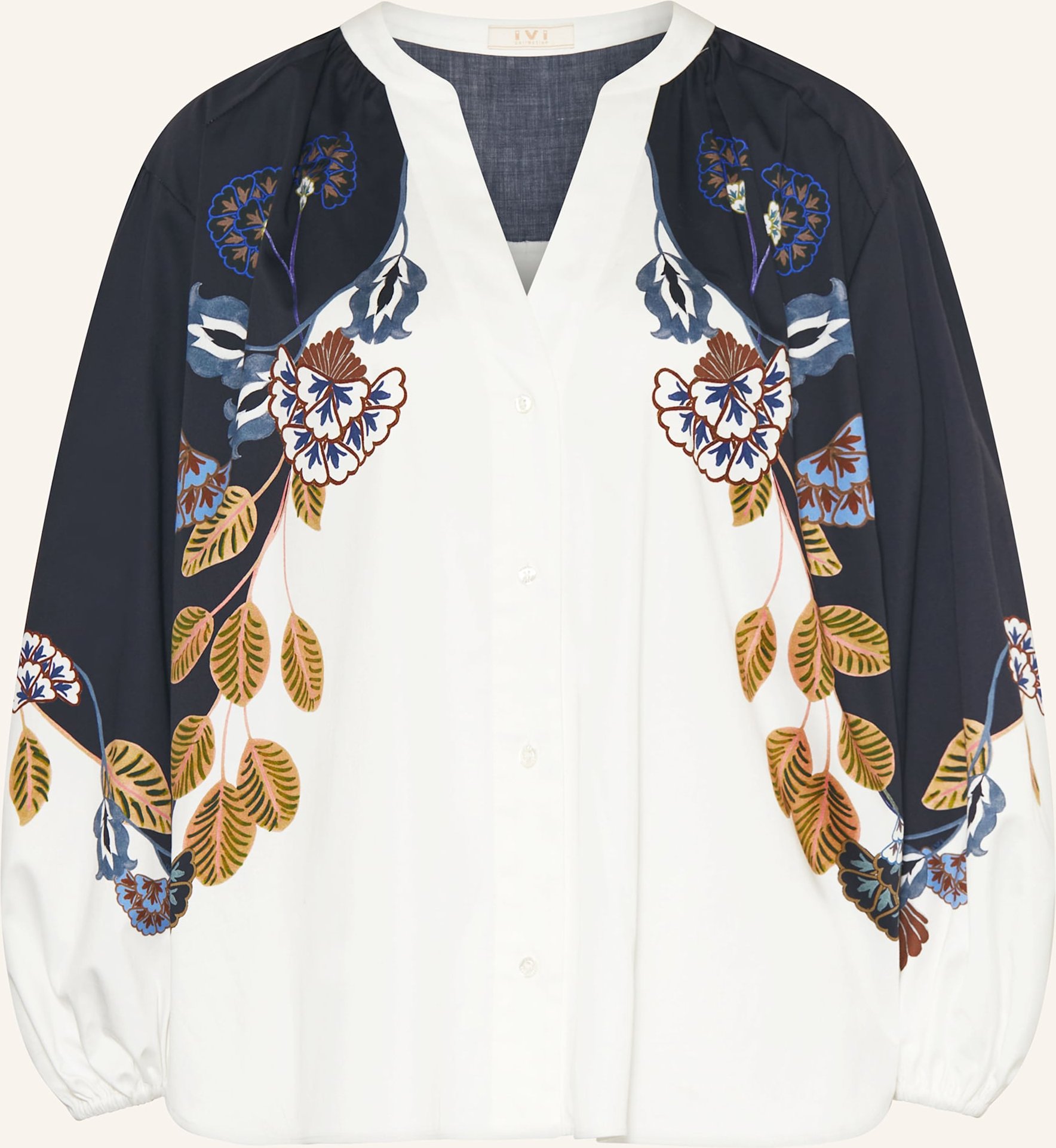 Ivi Collection Bluse blau