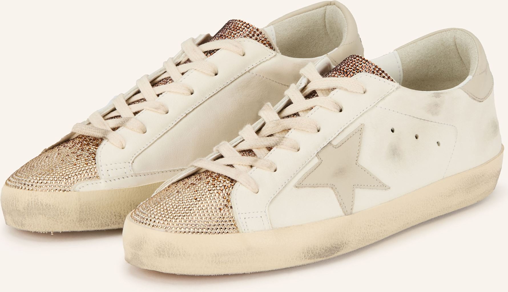 Thumbnail - Golden Goose Sneaker Super-Star Mit Schmucksteinen weiss