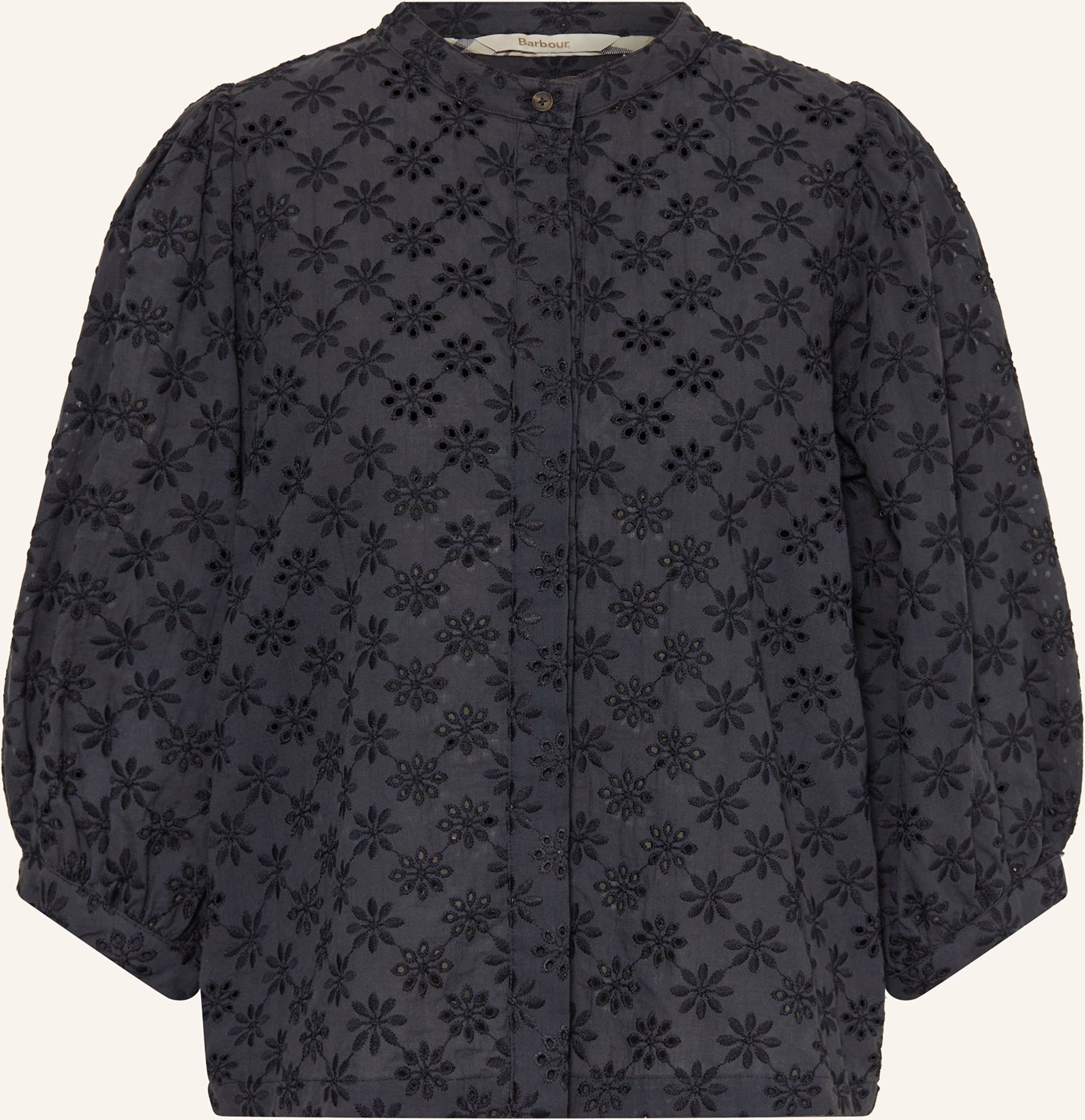 Barbour Bluse Layla Aus Lochspitze Mit 3/4-Arm blau