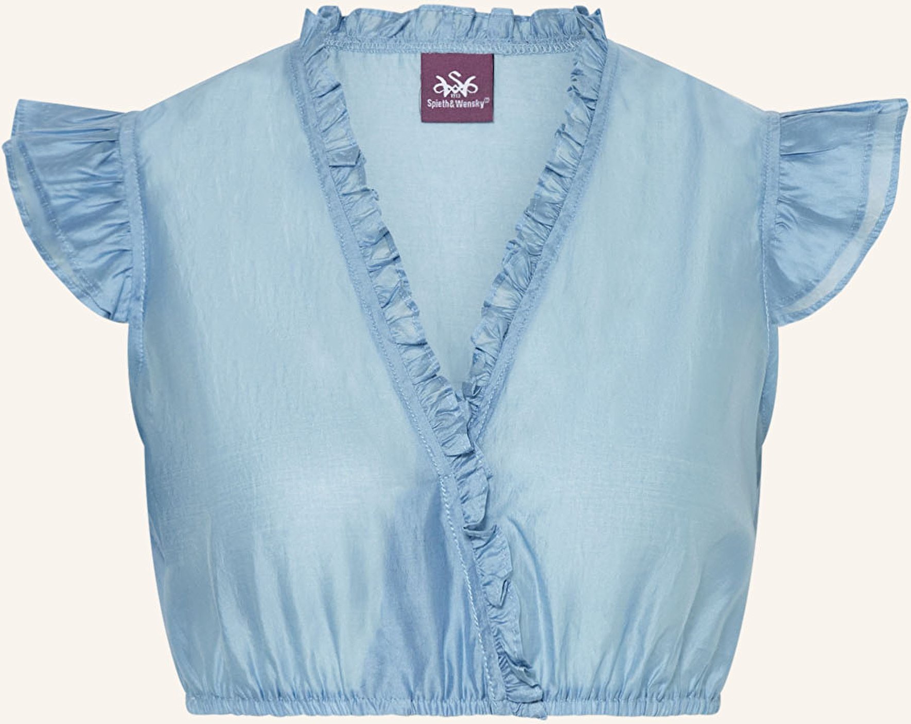 Spieth & Wensky Dirndlbluse Fran blau