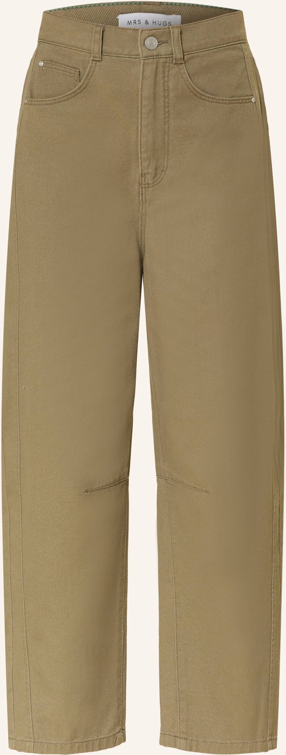 Mrs & Hugs Barrel Jeans gruen