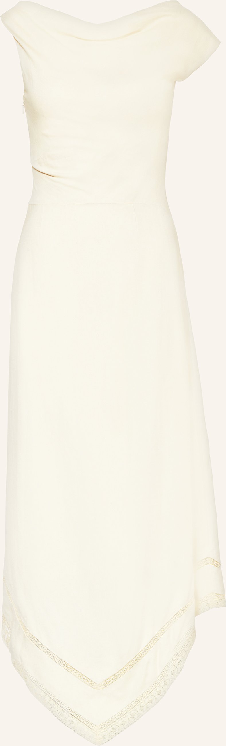 Faithfull The Brand Kleid Alva Mit Spitze beige