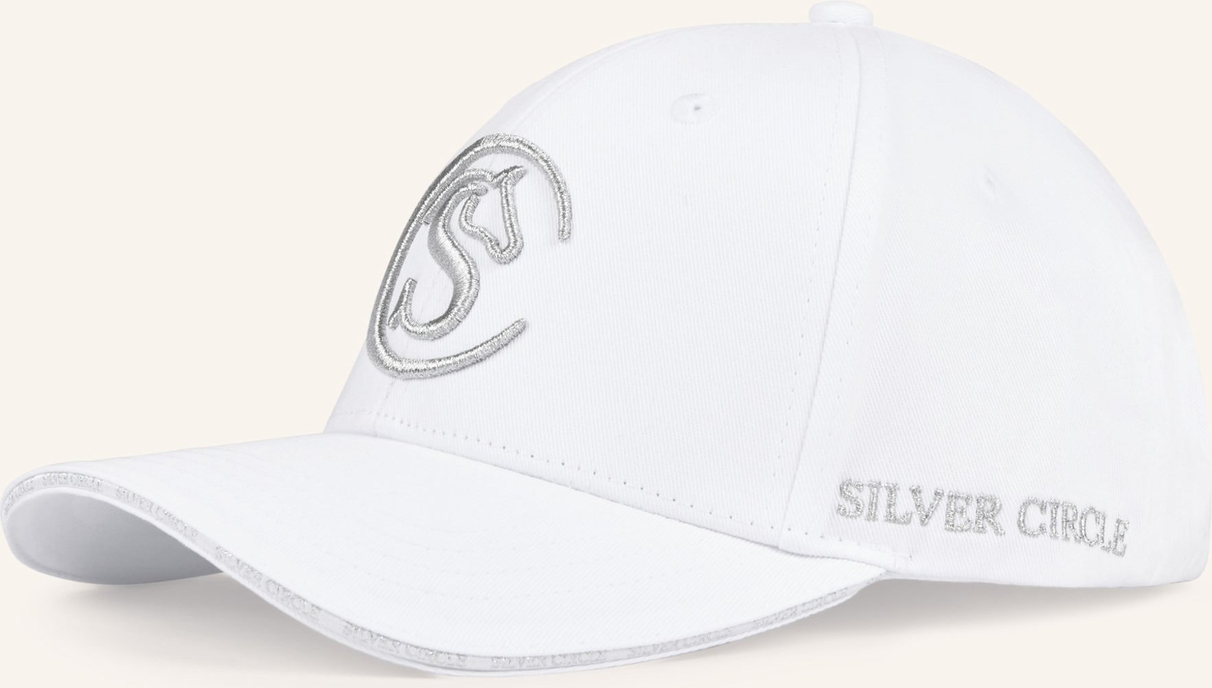 Silver Circle Cap Sanny weiss