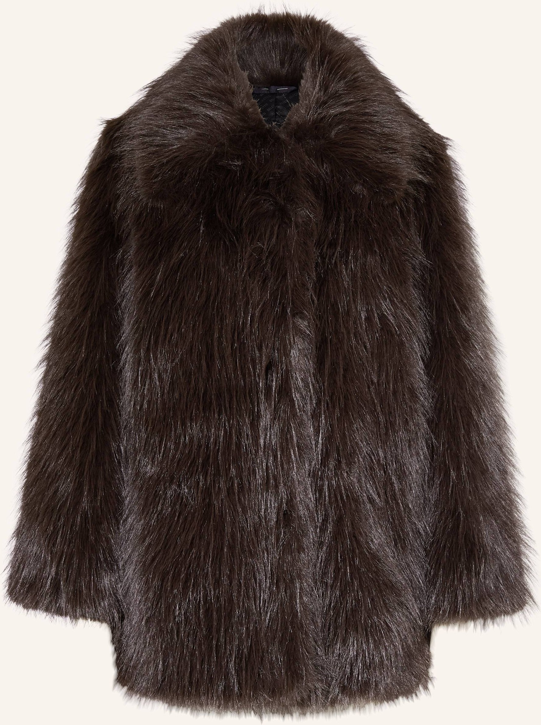 Selected Femme Kunstfell-Mantel braun