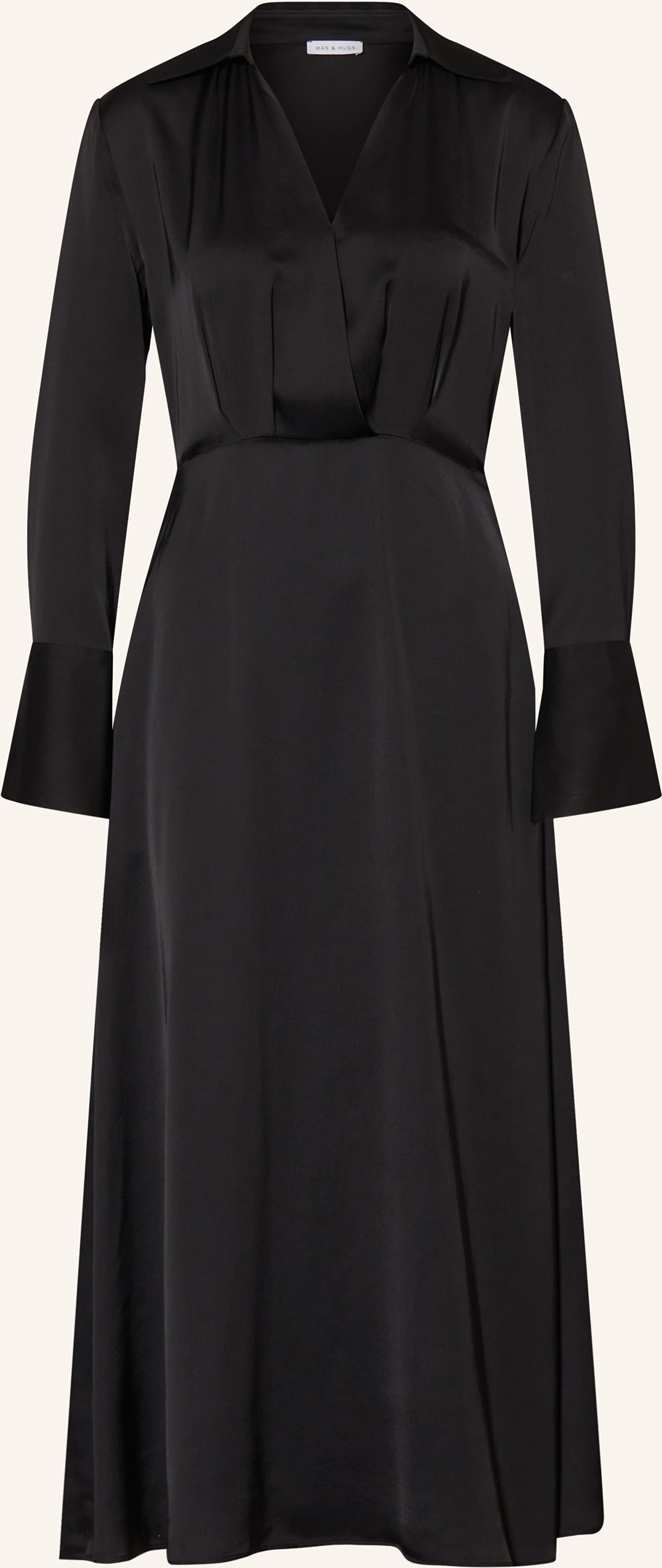 Mrs & Hugs Satinkleid schwarz