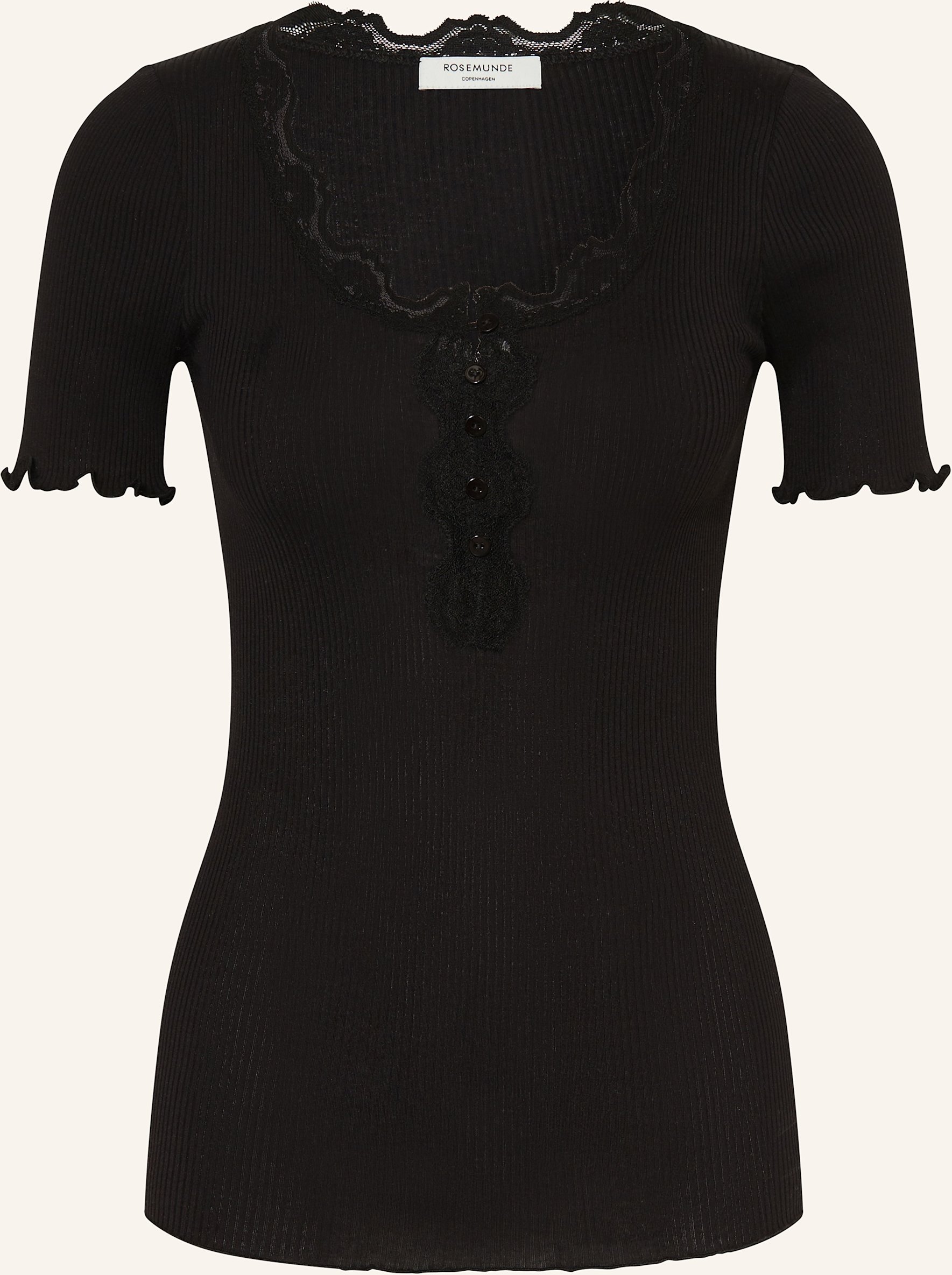 Rosemunde T-Shirt Beatha Mit Seide schwarz