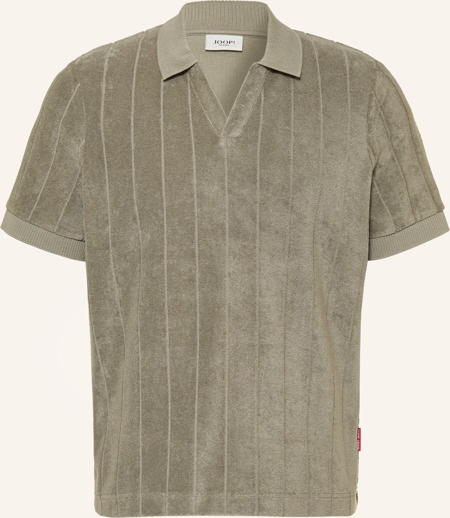 Joop! Jeans Frottee-Poloshirt Mohala gruen