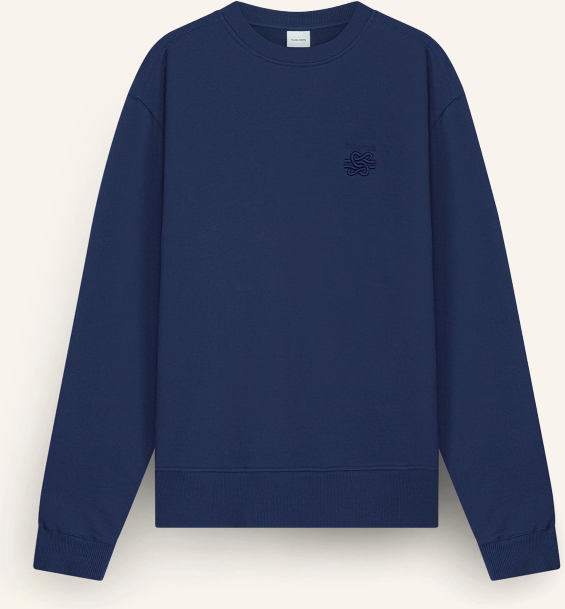 Filling Pieces Sweatshirt Embroidered Knot blau