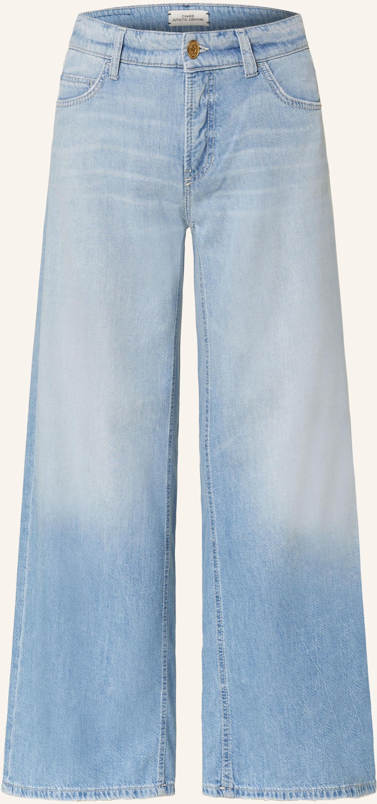 Cambio Straight Jeans Palazzo blau