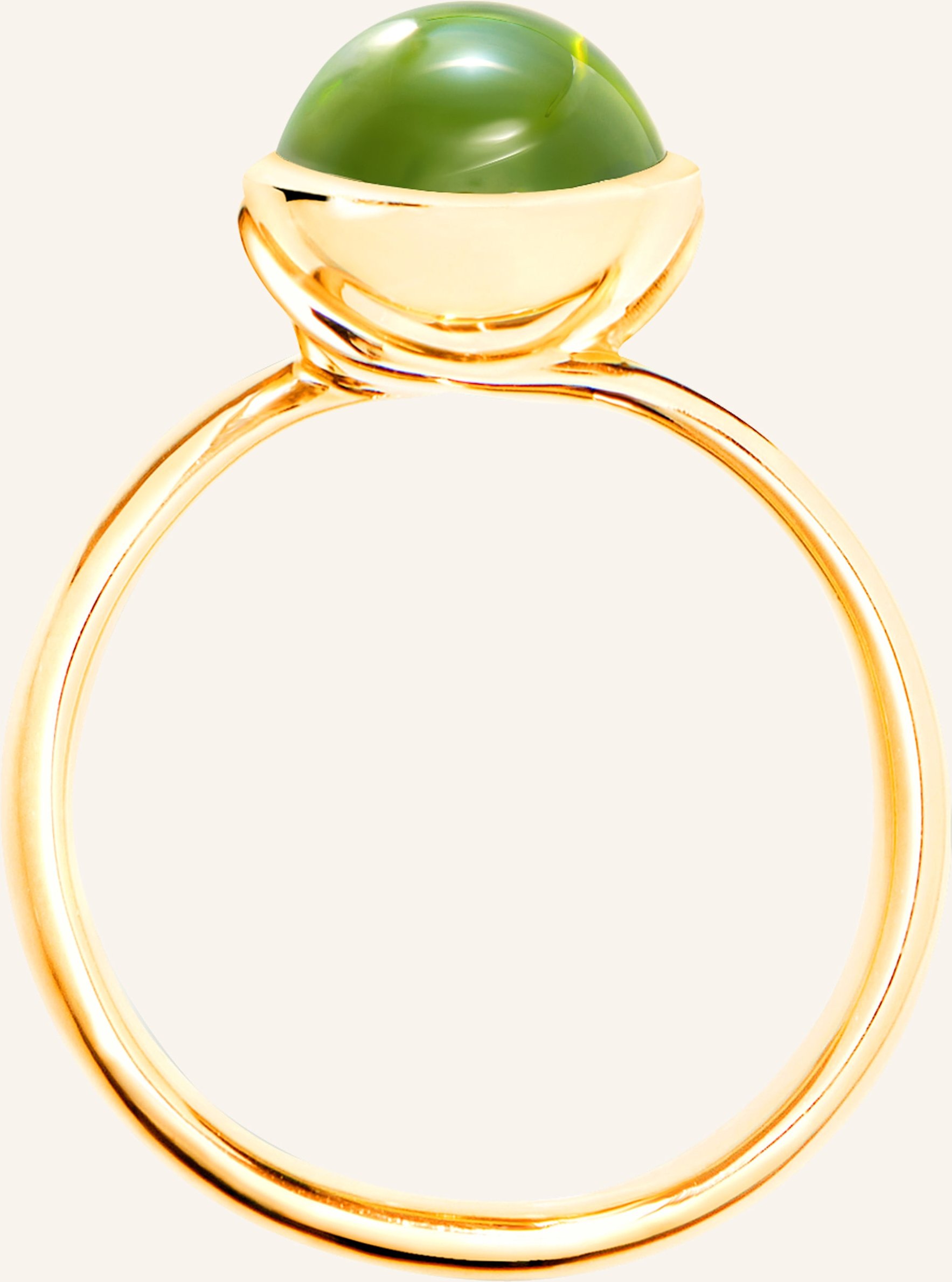 Tamara Comolli Ring Ring Bouton Small Peridot Aus 18k Gelbgold Mit Peridot gold