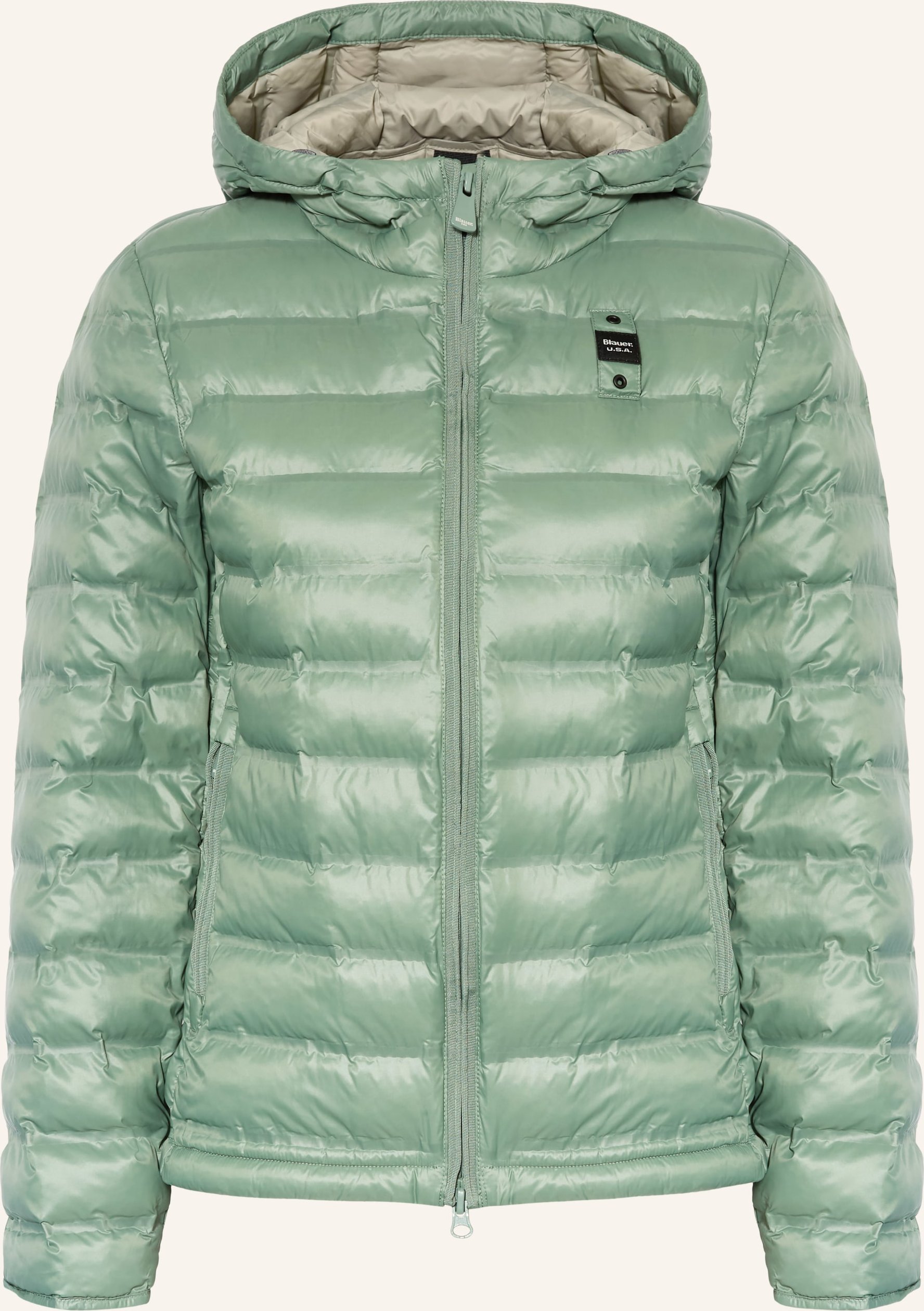 Blauer Steppjacke Ellis gruen