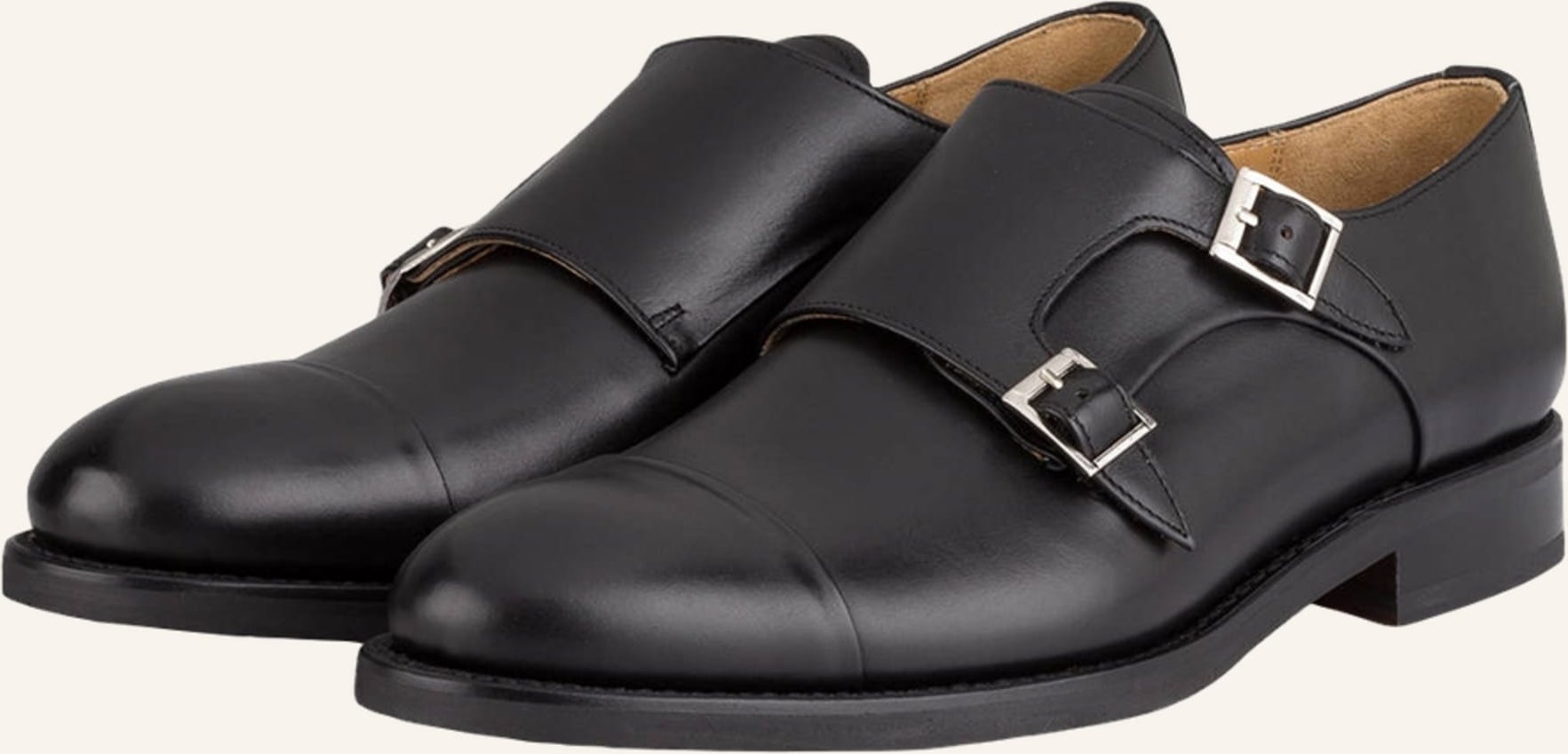 Cordwainer Double-Monks Clyde schwarz