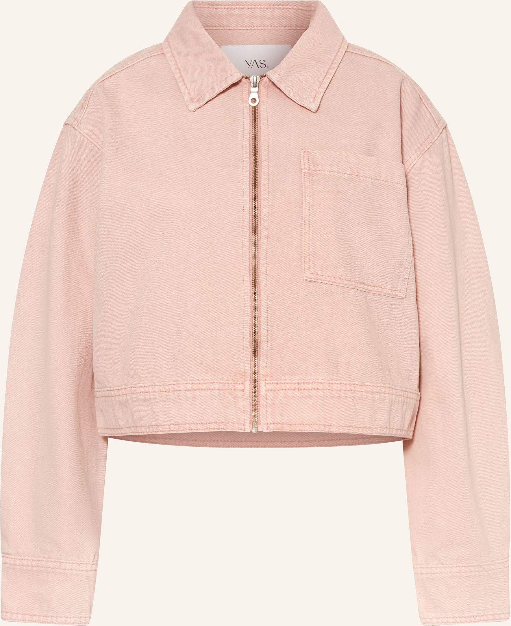 Thumbnail - Y.A.S. Jeansjacke rosa