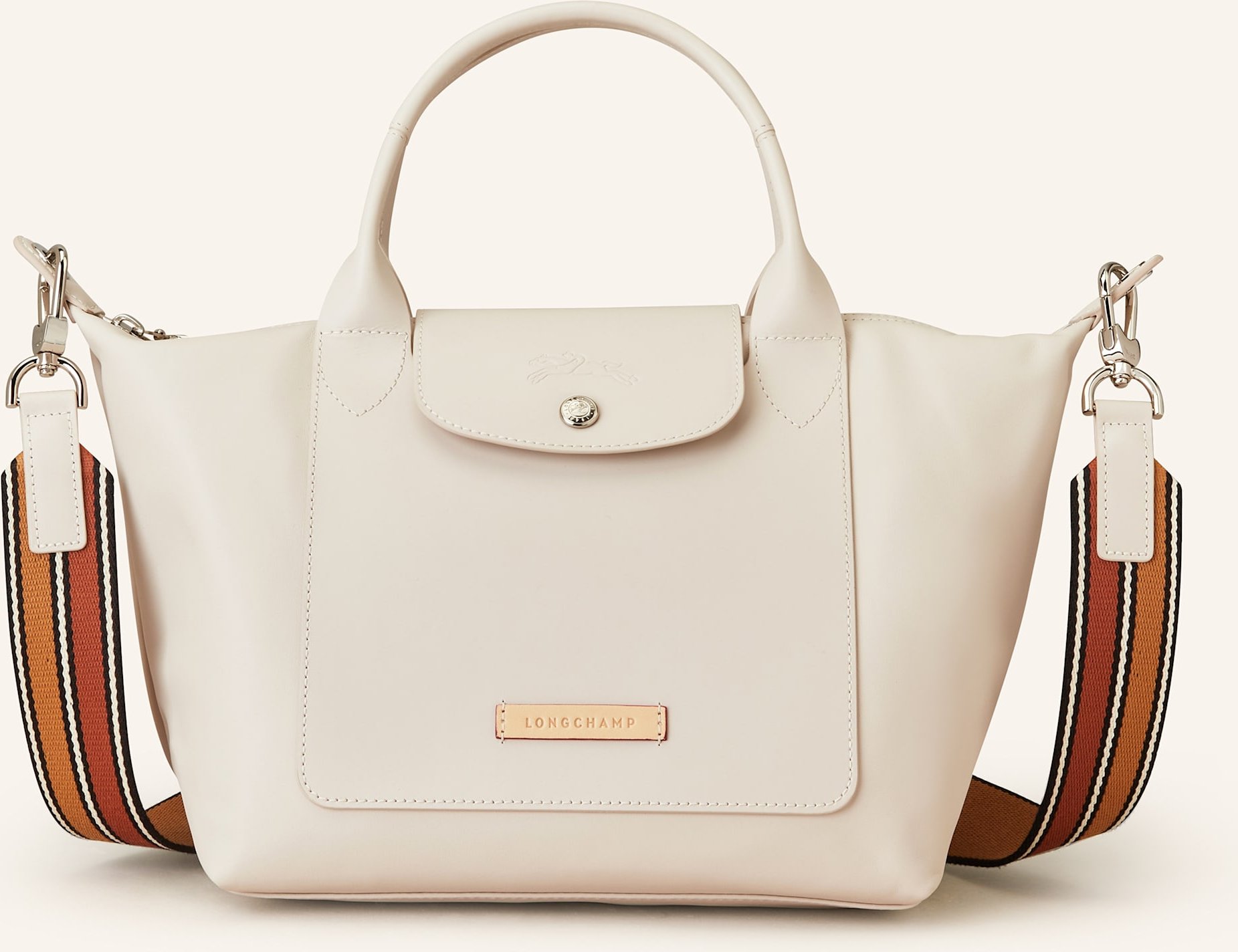 Longchamp Handtasche Pliage Du Jarinier weiss