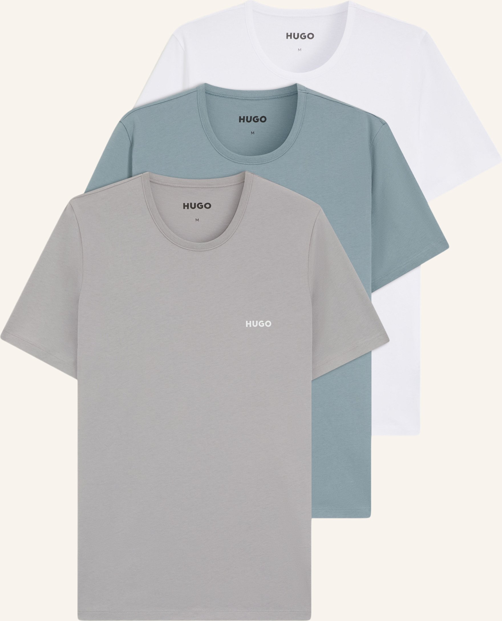 Hugo Unterwäsche Top T-Shirt Rn Triplet P Regular Fit schwarz