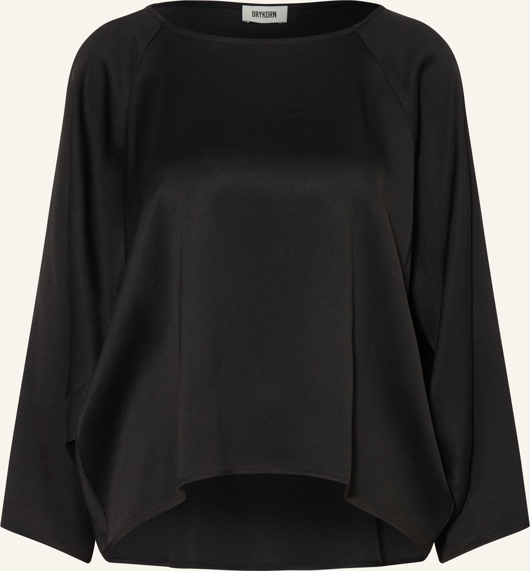 Drykorn Blusenshirt Nialini Aus Satin schwarz