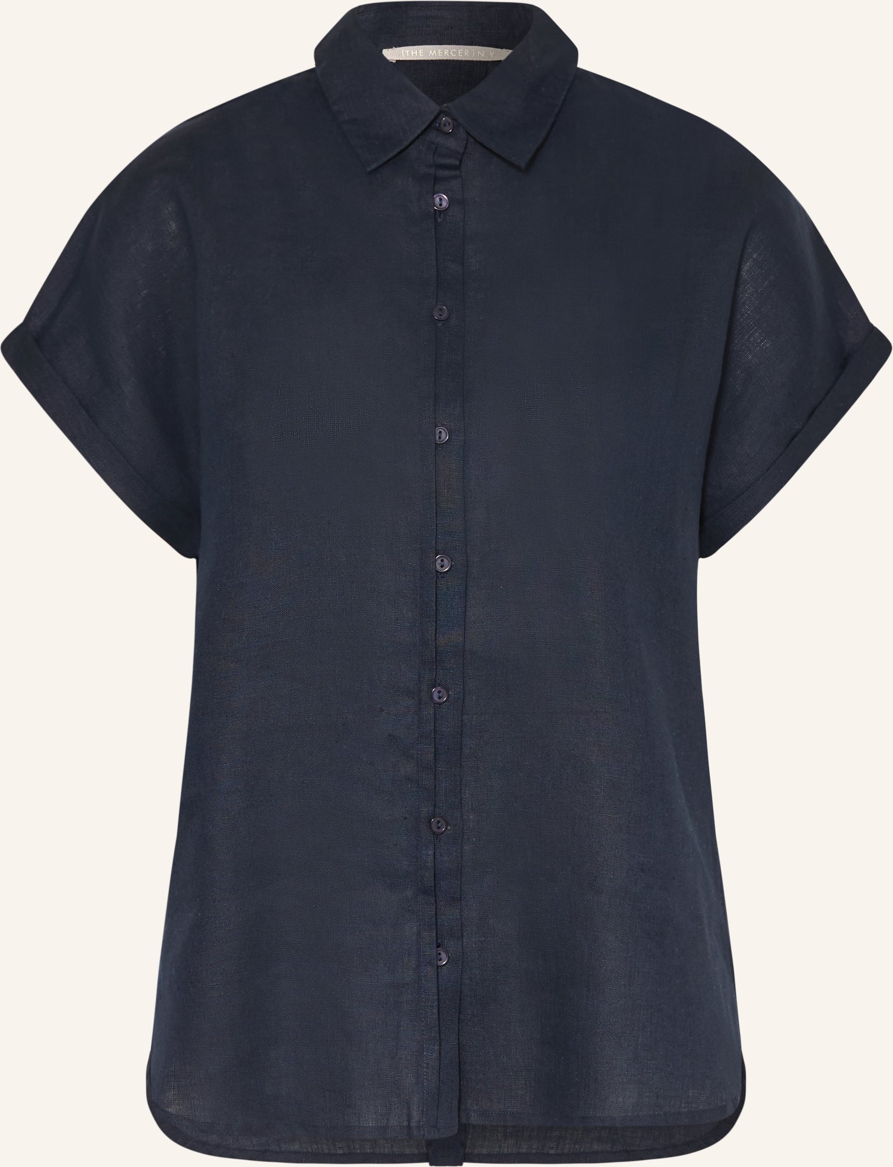 (The Mercer) N.Y. Hemdbluse Aus Leinen blau