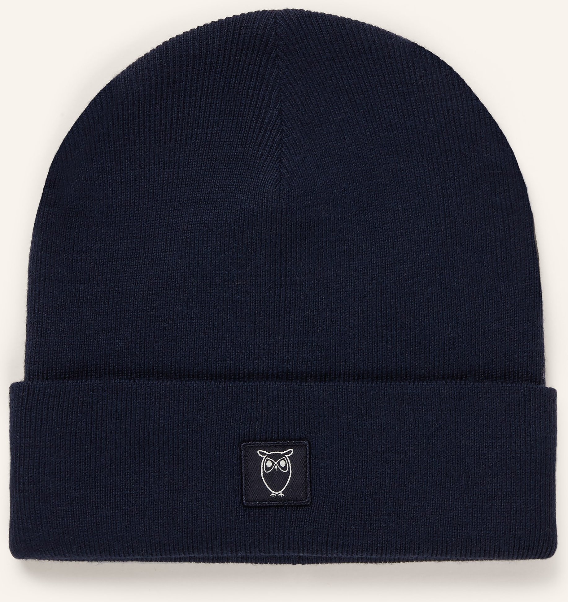 Knowledgecotton Apparel Mütze Aus Merinowolle blau