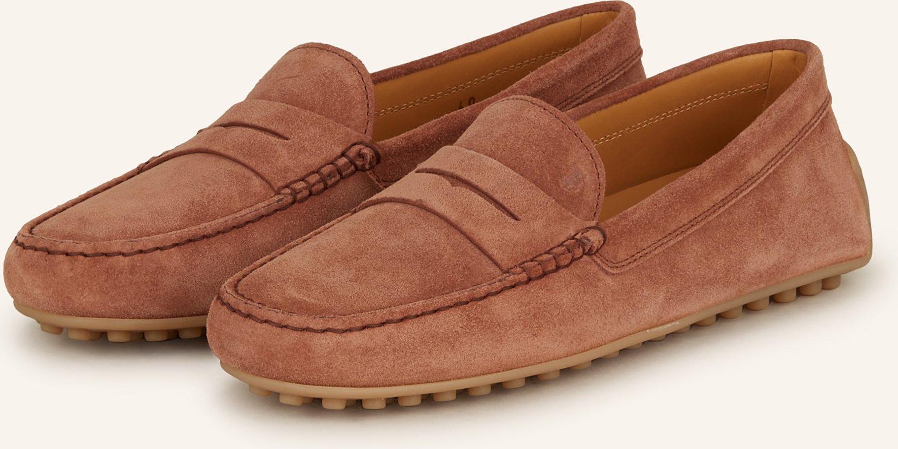 Thumbnail - Tod's Mokassins Gomma braun
