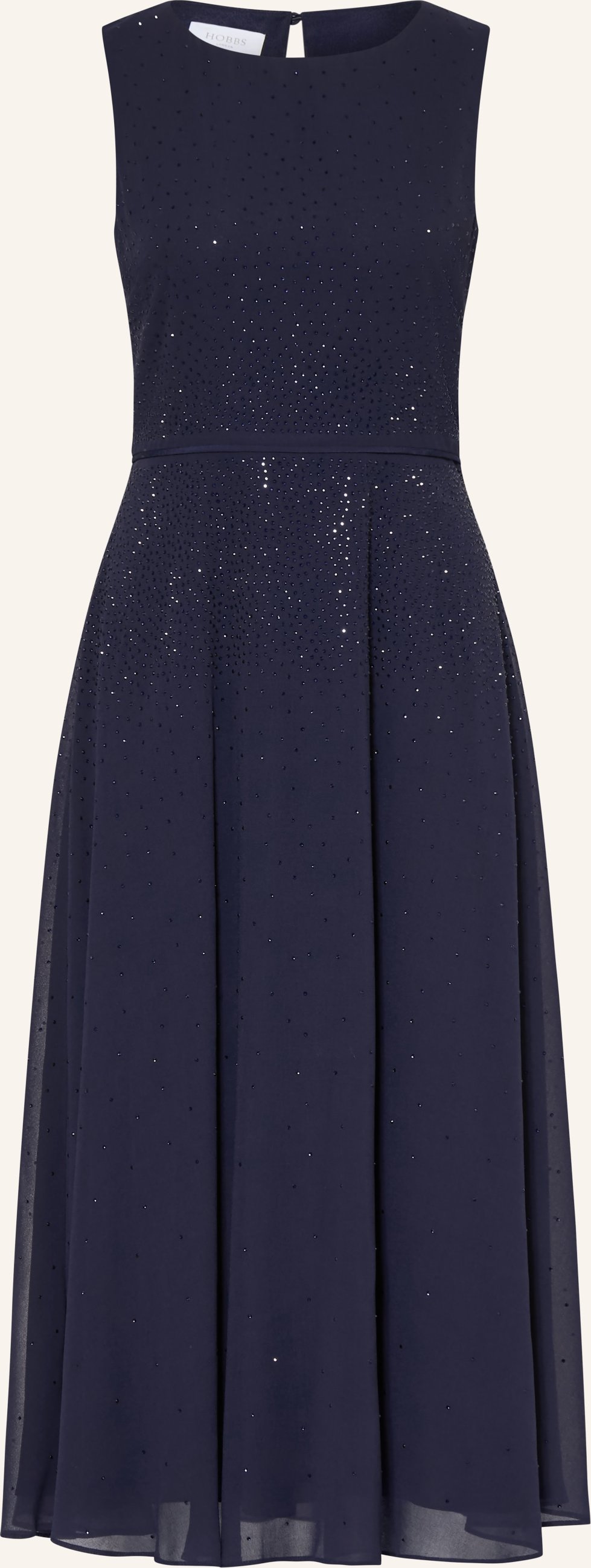 Hobbs Kleid Kiki Mit Schmucksteinen blau