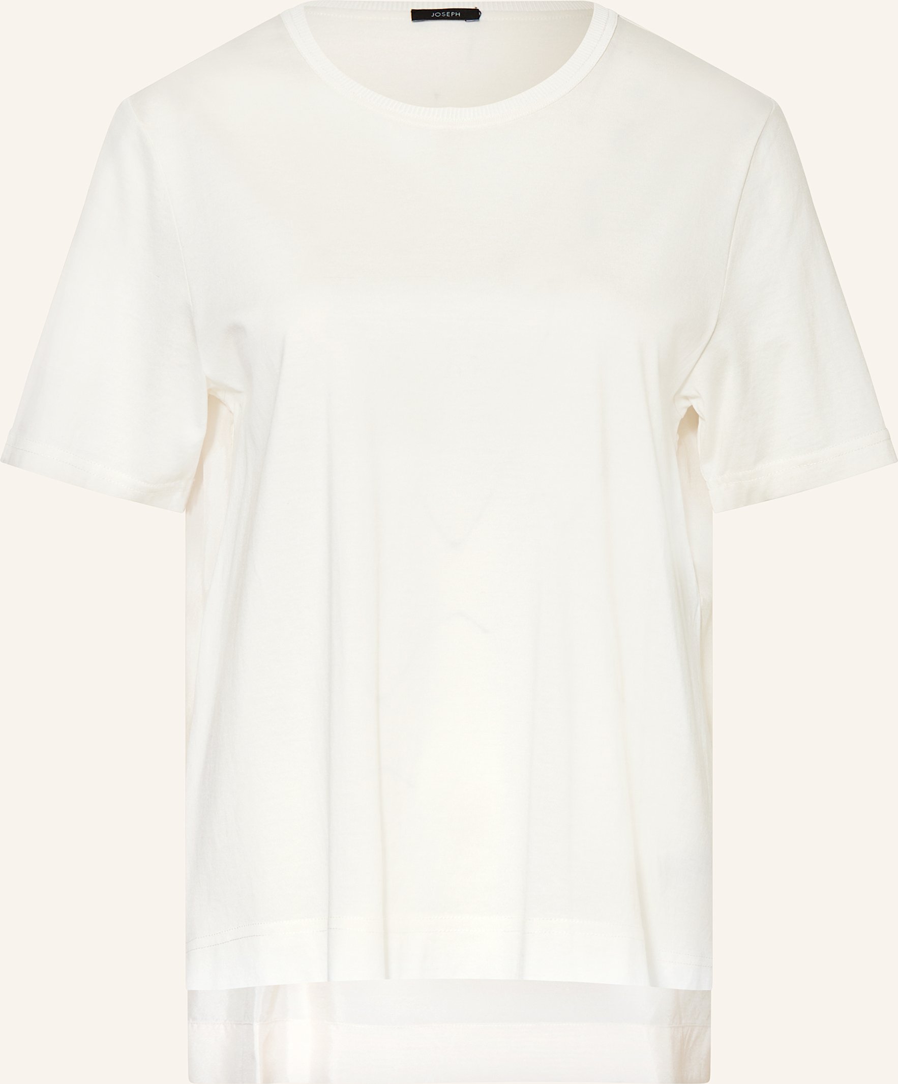 Joseph T-Shirt Habotai Im Materialmix beige
