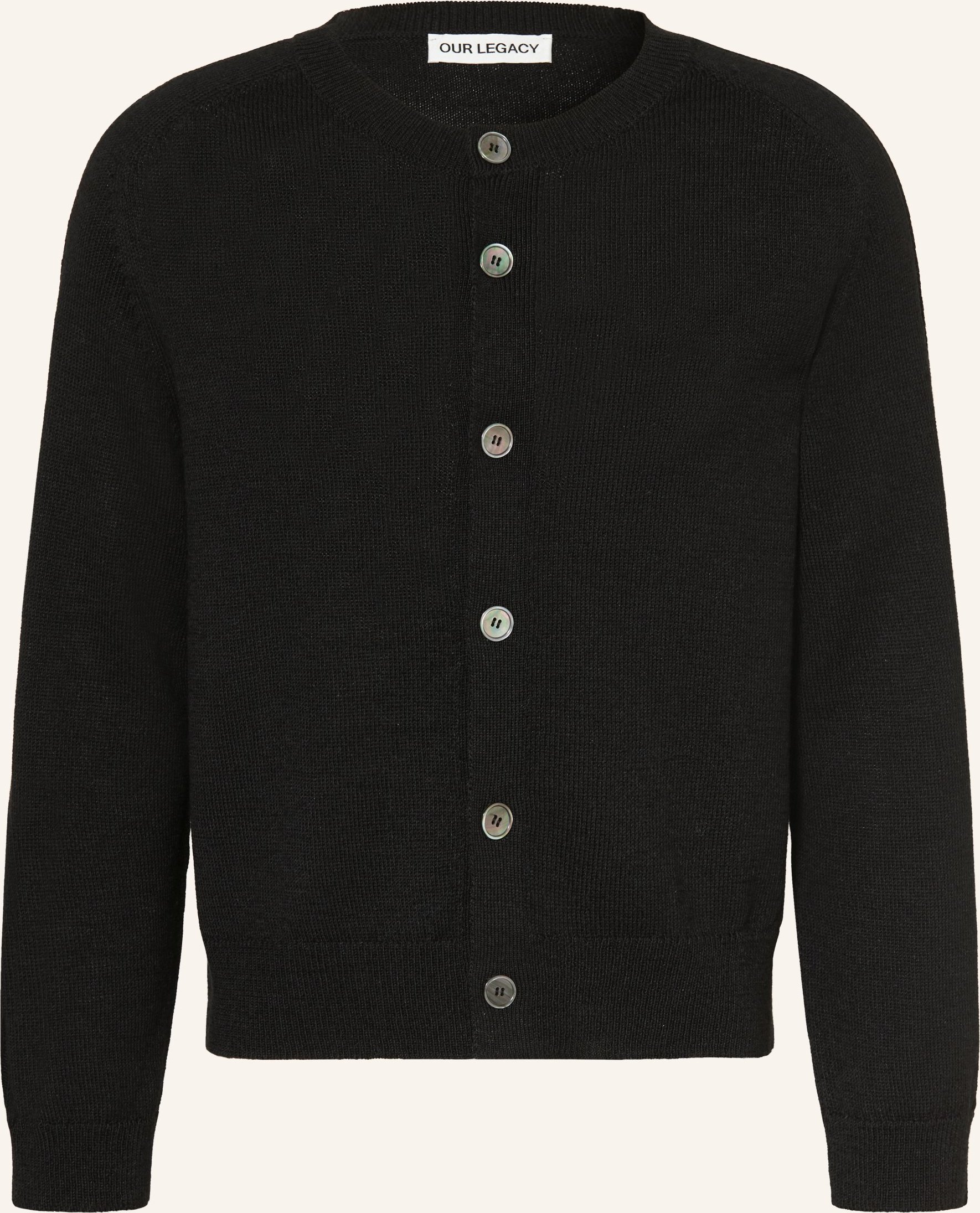 Our Legacy Strickjacke schwarz