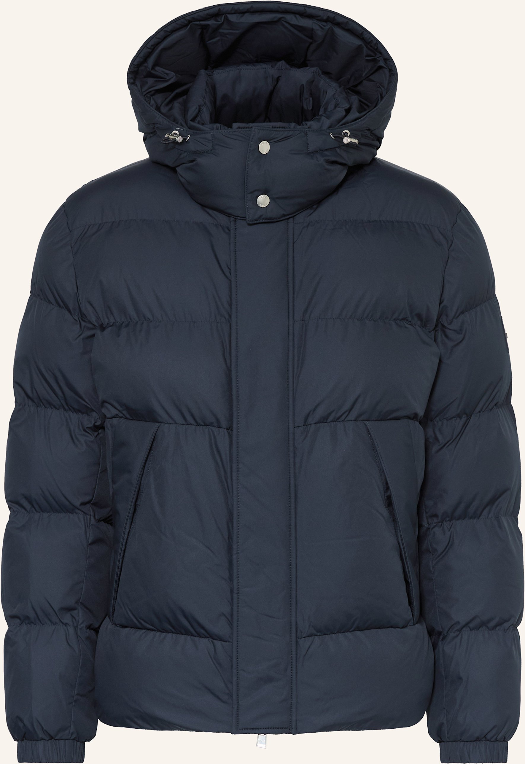 Boss Steppjacke Corbinian Mit Abnehmbarer Kapuze blau