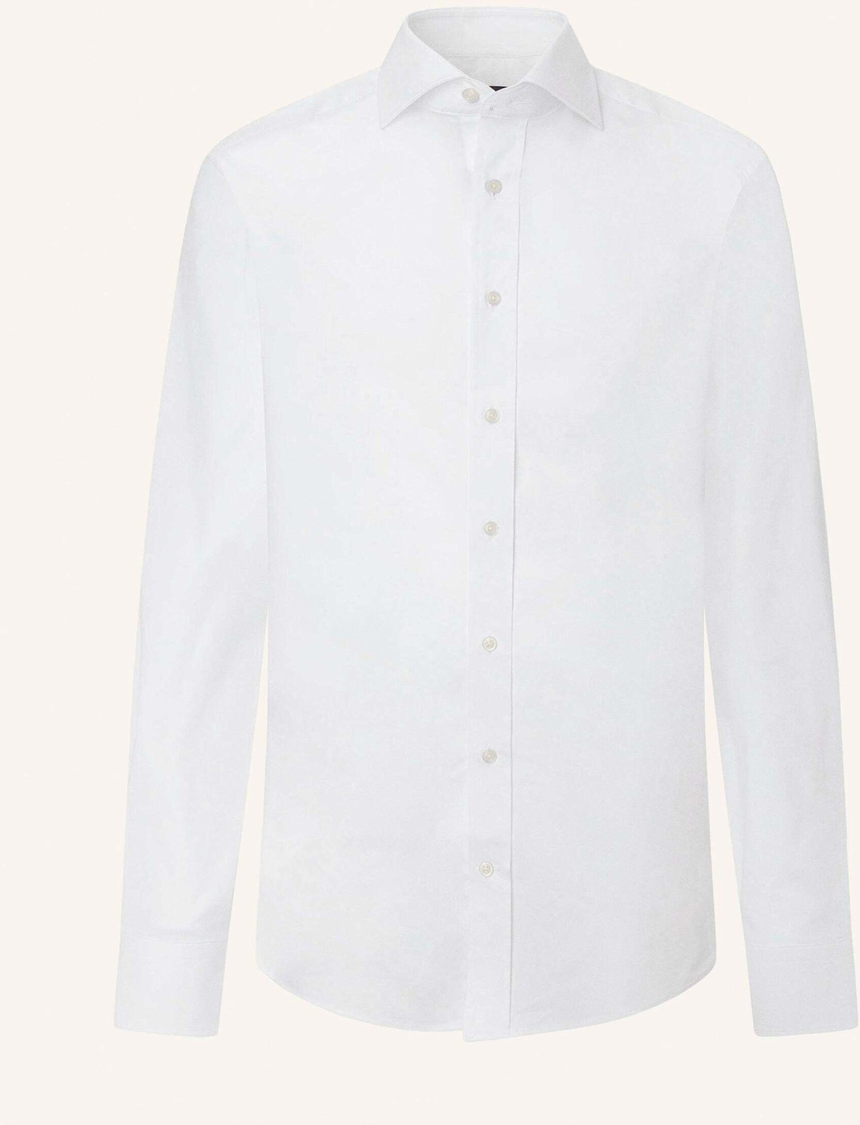 Hackett London Freizeithemd Stretch Pop Bc weiss