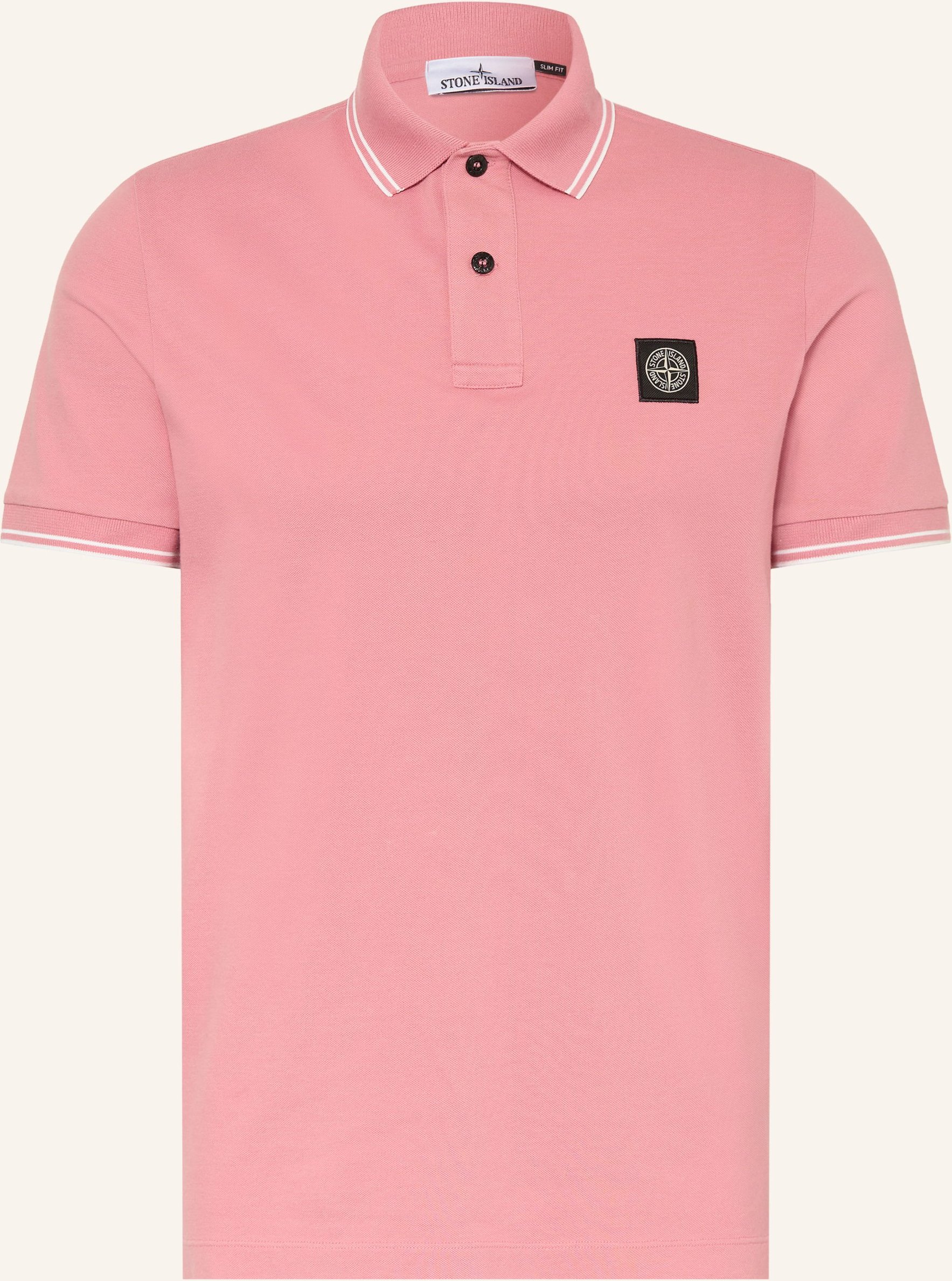 Stone Island Piqué-Poloshirt rot