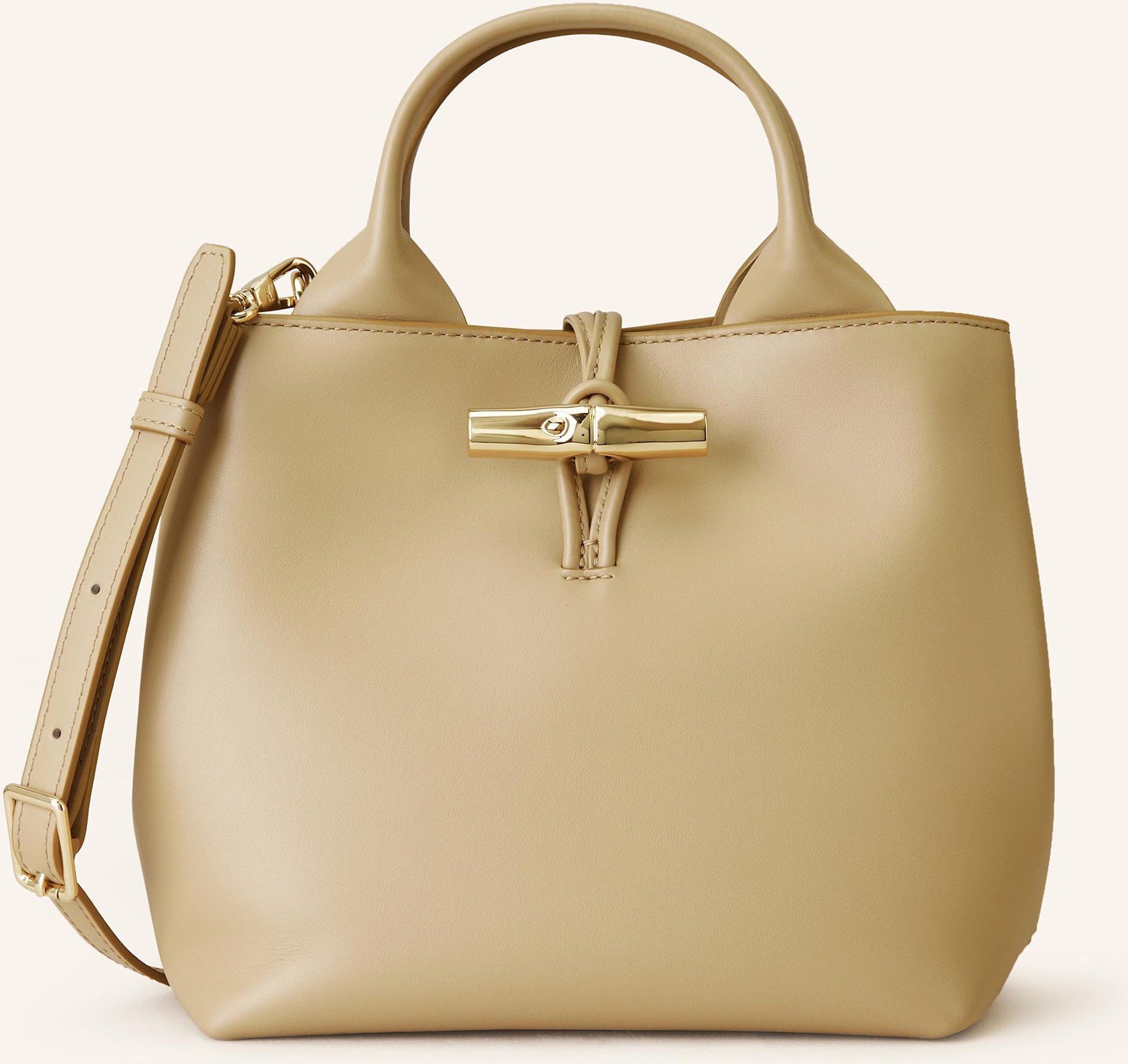 Longchamp Handtasche Le Roseau beige