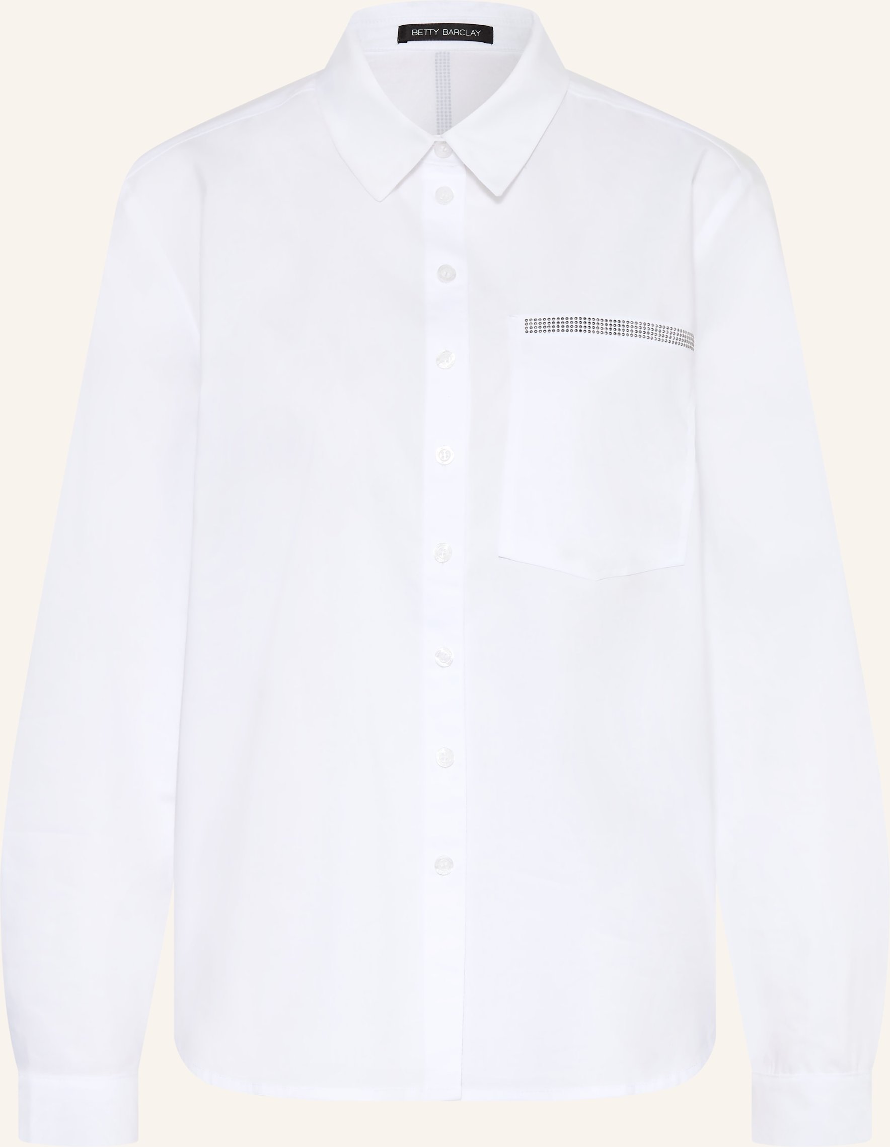 Betty Barclay Hemdbluse Mit Schmucksteinen weiss