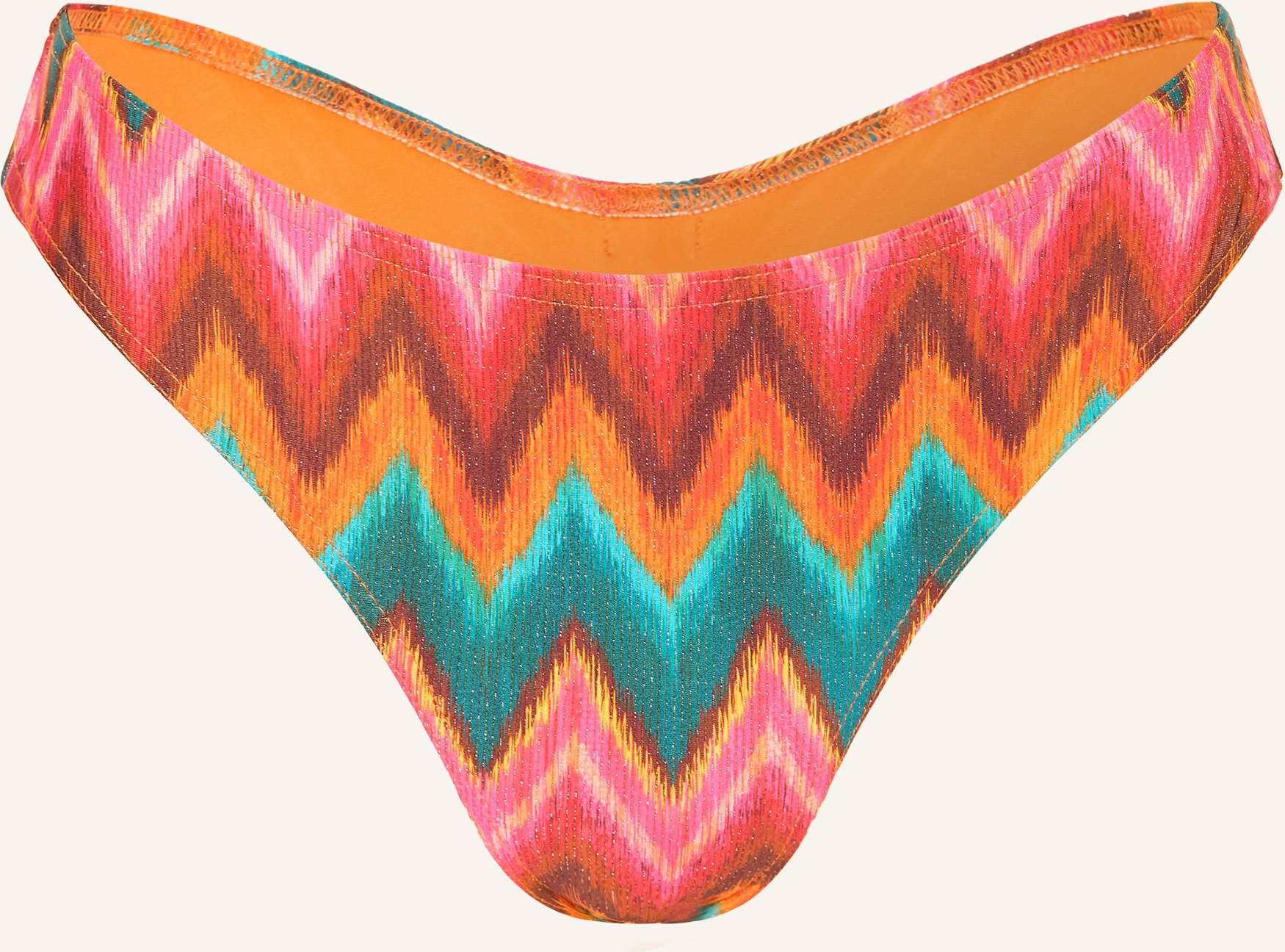 Banana Moon Brazilian-Bikini-Hose Tupa Nalika Mit Glitzergarn orange