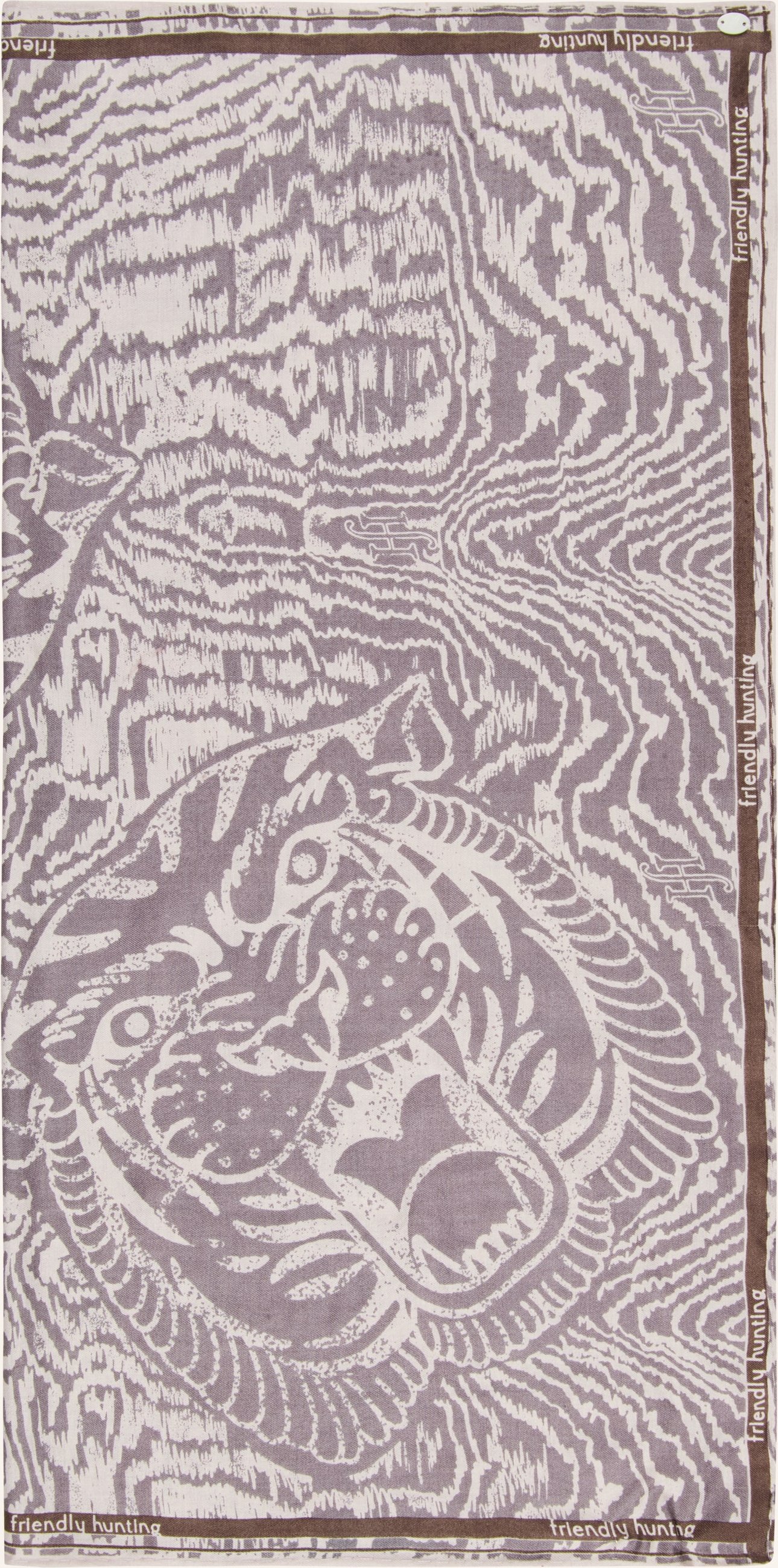 Friendly Hunting Seidentuch grau